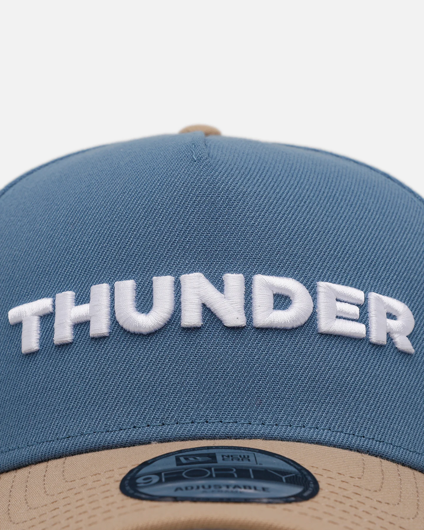 New Era Oklahoma City Thunder 'Easy Breezy' 9FORTY A-Frame Snapback Blue/Tan - Image 5