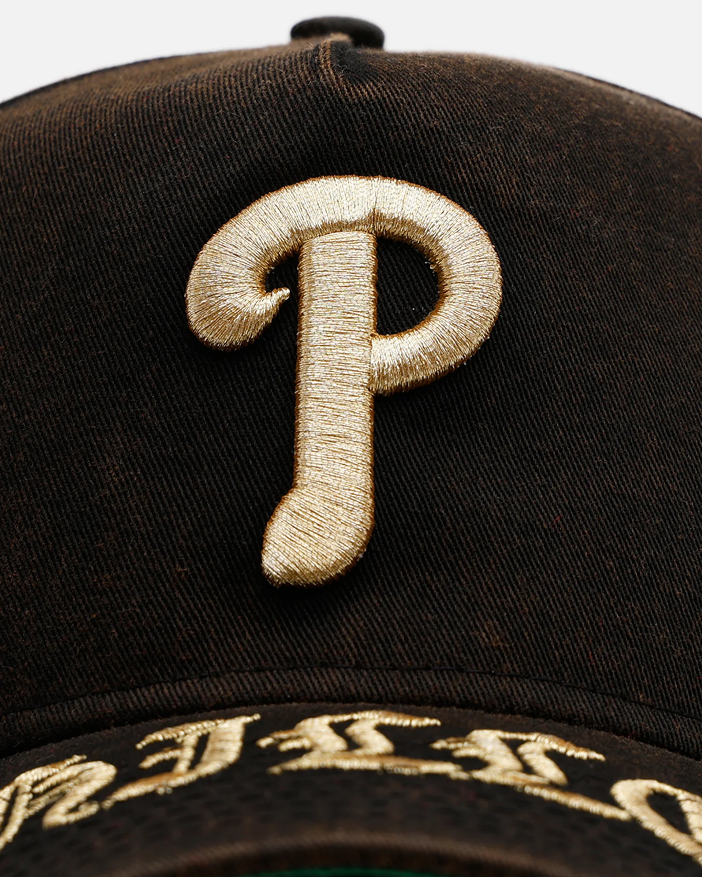 New Era Philadelphia Phillies 'Washed Gothic Visor' 9OFRTY A-Frame Snapback Black - Image 5