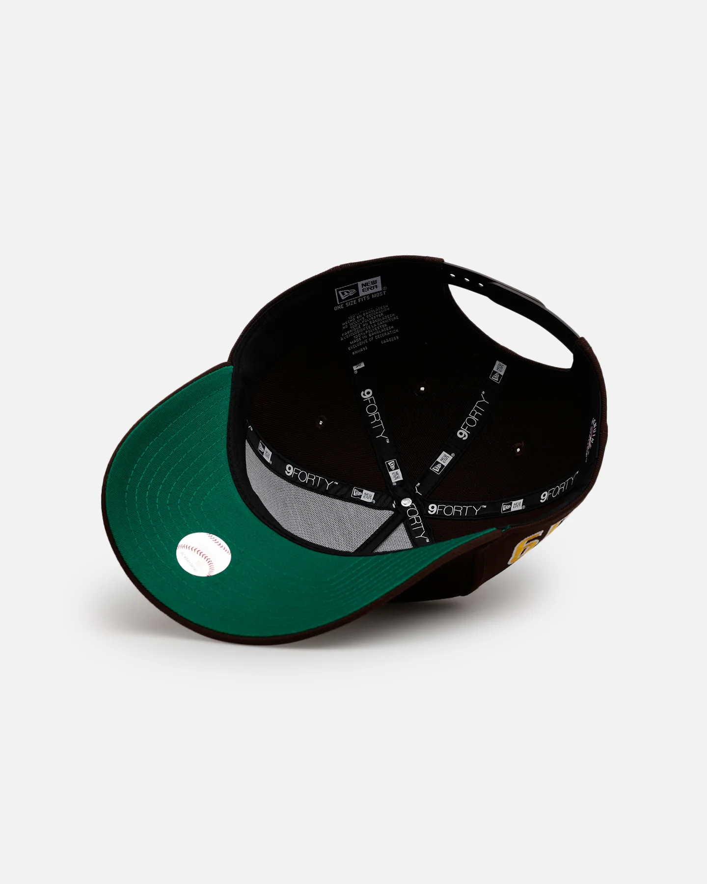 New Era San Diego Padres 'Area Codes' 9FORTY A-Frame Snapback Brown - Image 6