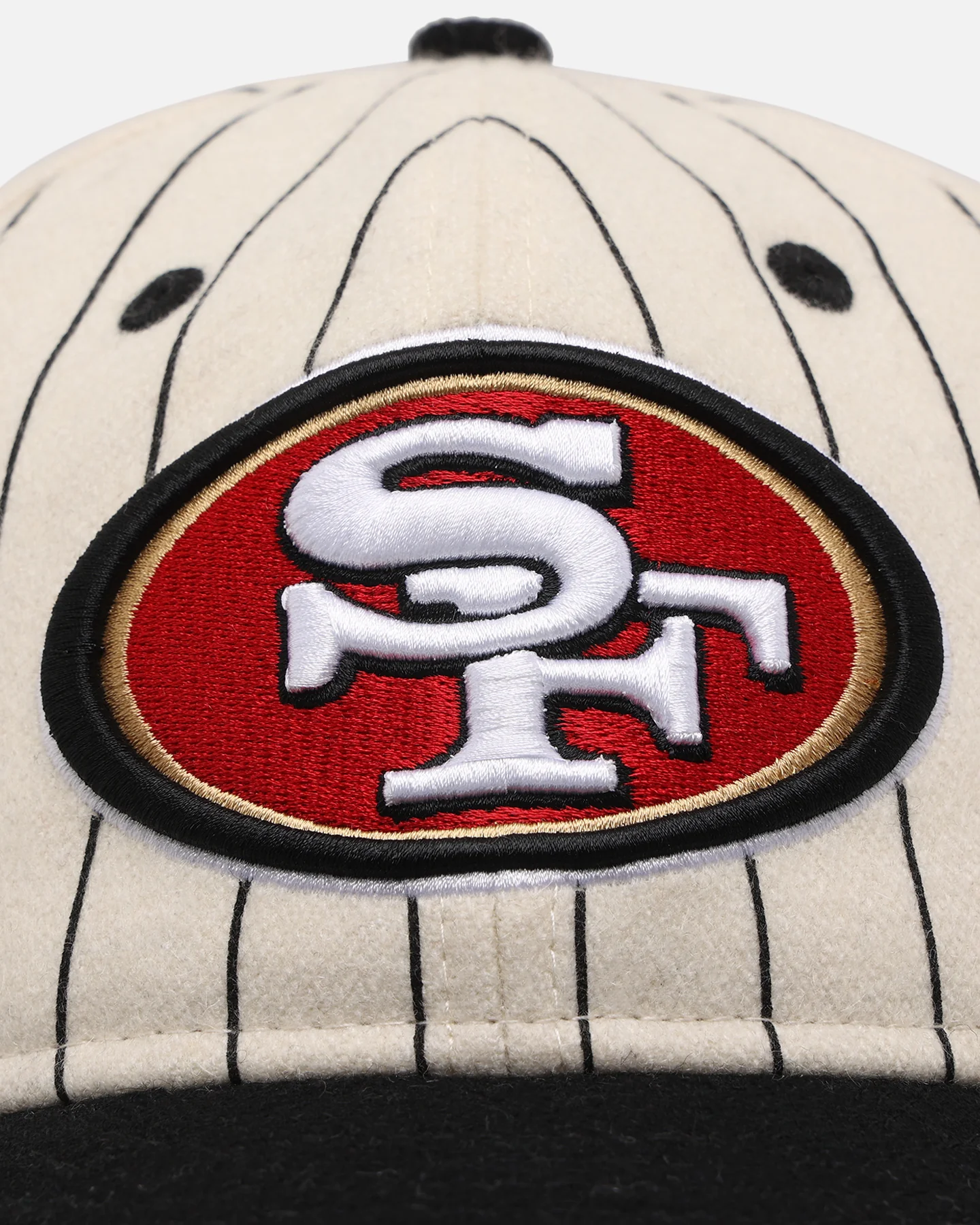 New Era San Francisco 49ers 9FIFTY Retro Crown Strapback Off White/Black - Image 6