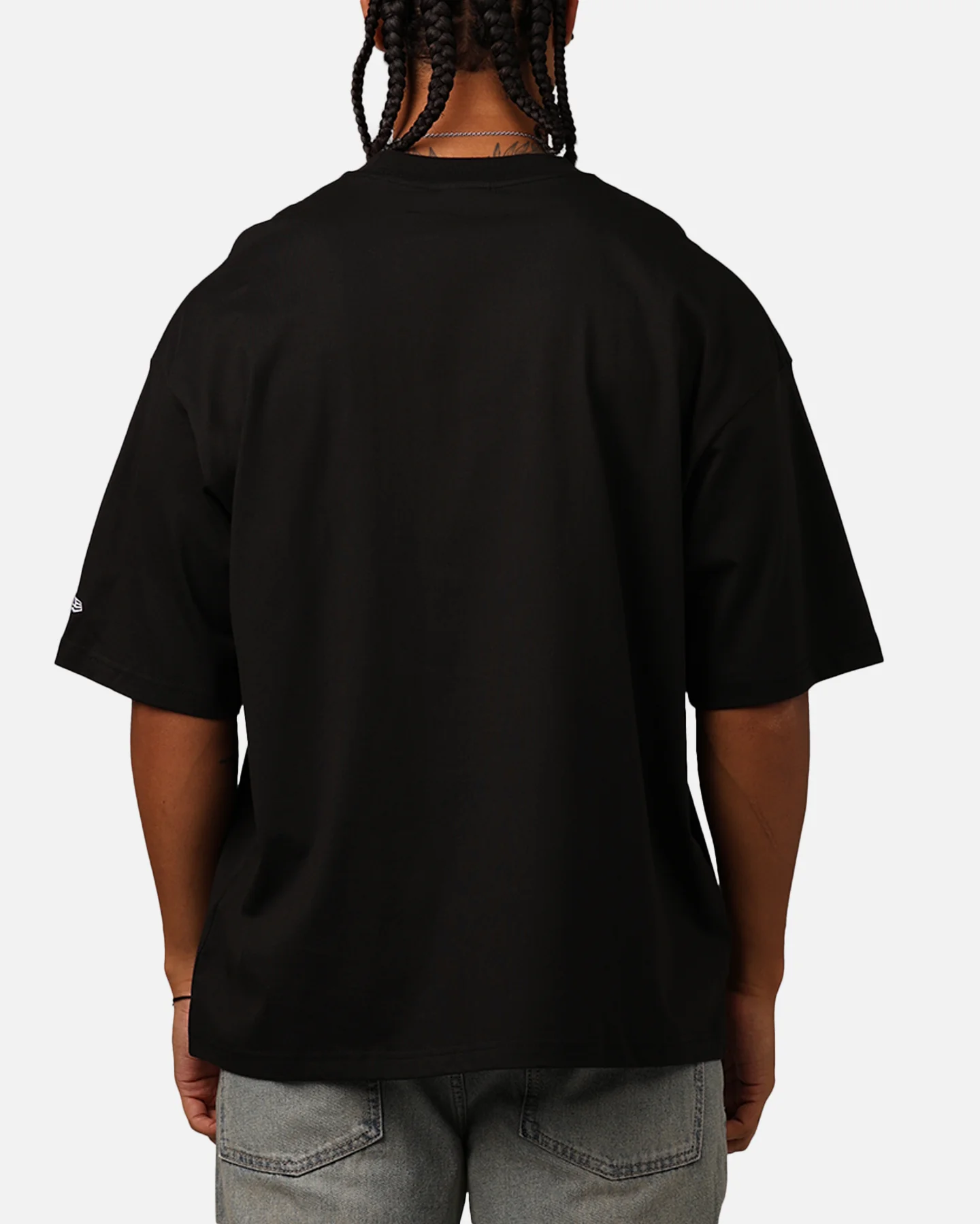 New Era San Francisco 49ers Oversized Essentials T-Shirt Black - Image 2