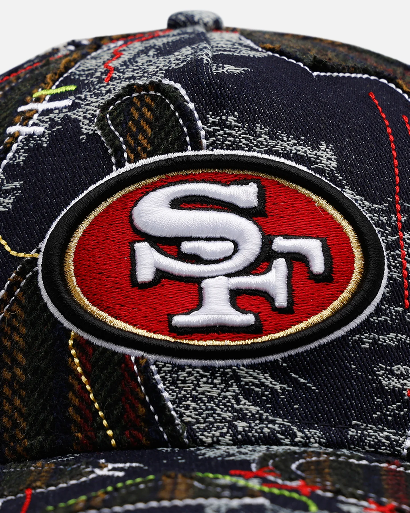 New Era San Francisco 49ers 'Running Stitch' 9FORTY A-Frame Snapback Multi - Image 7