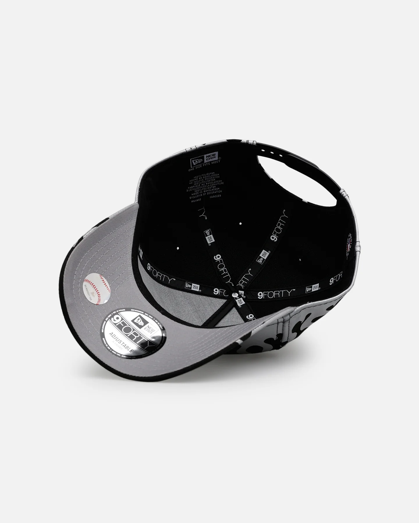 New Era San Francisco Giants 'Metallic Flames' 9FORTY A-Frame Snapback Black/Silver - Image 6