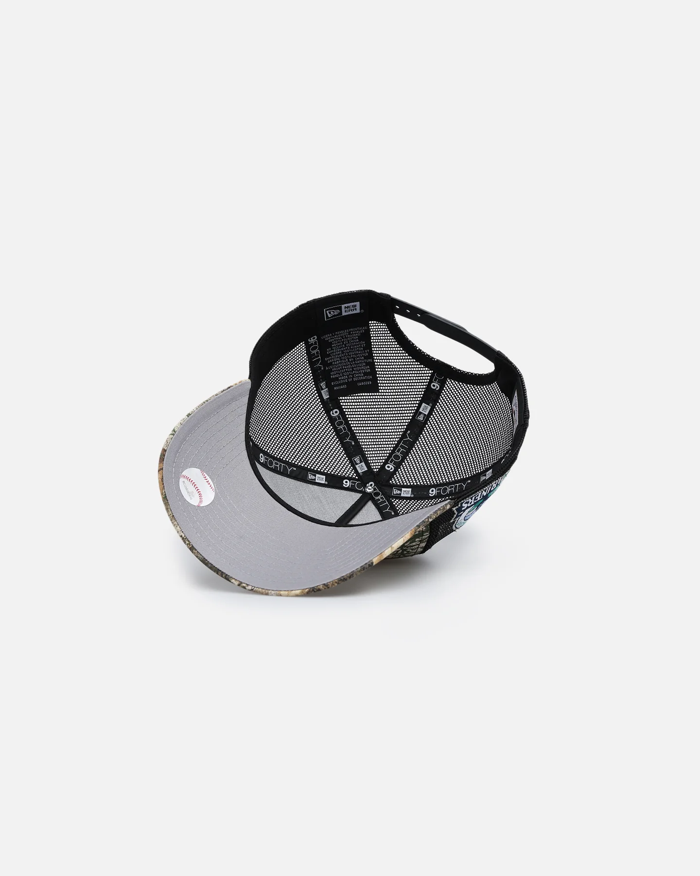 New Era Seattle Mariners 'Real Tree' 9FORTY A-Frame Trucker Snapback Realtree Edge - Image 6