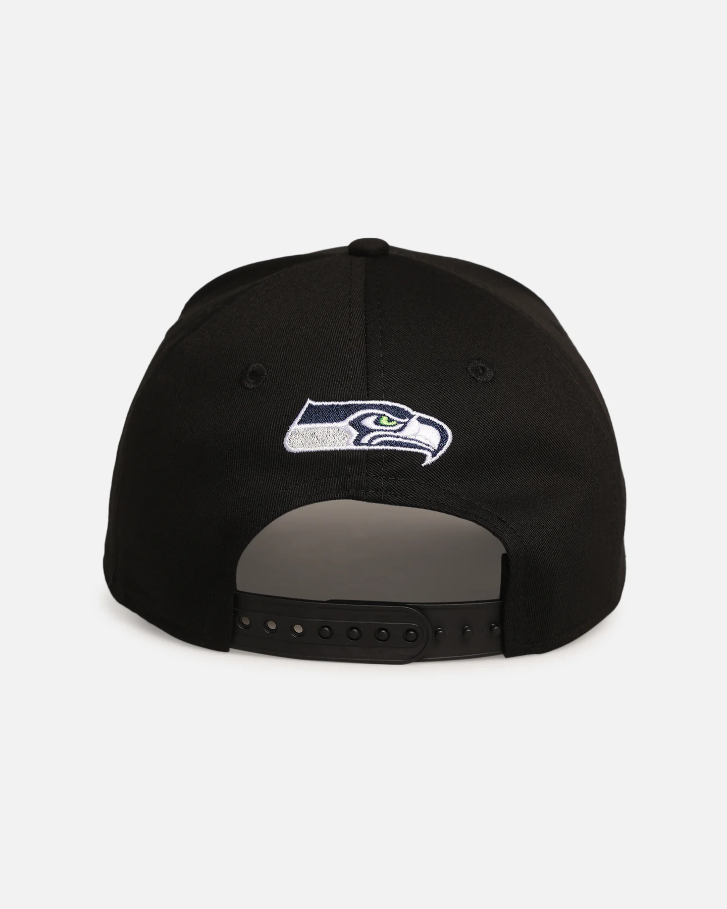 New Era Seattle Seahawks 'Upside Down Logo' 9FORTY A-Frame Snapback Black - Image 2