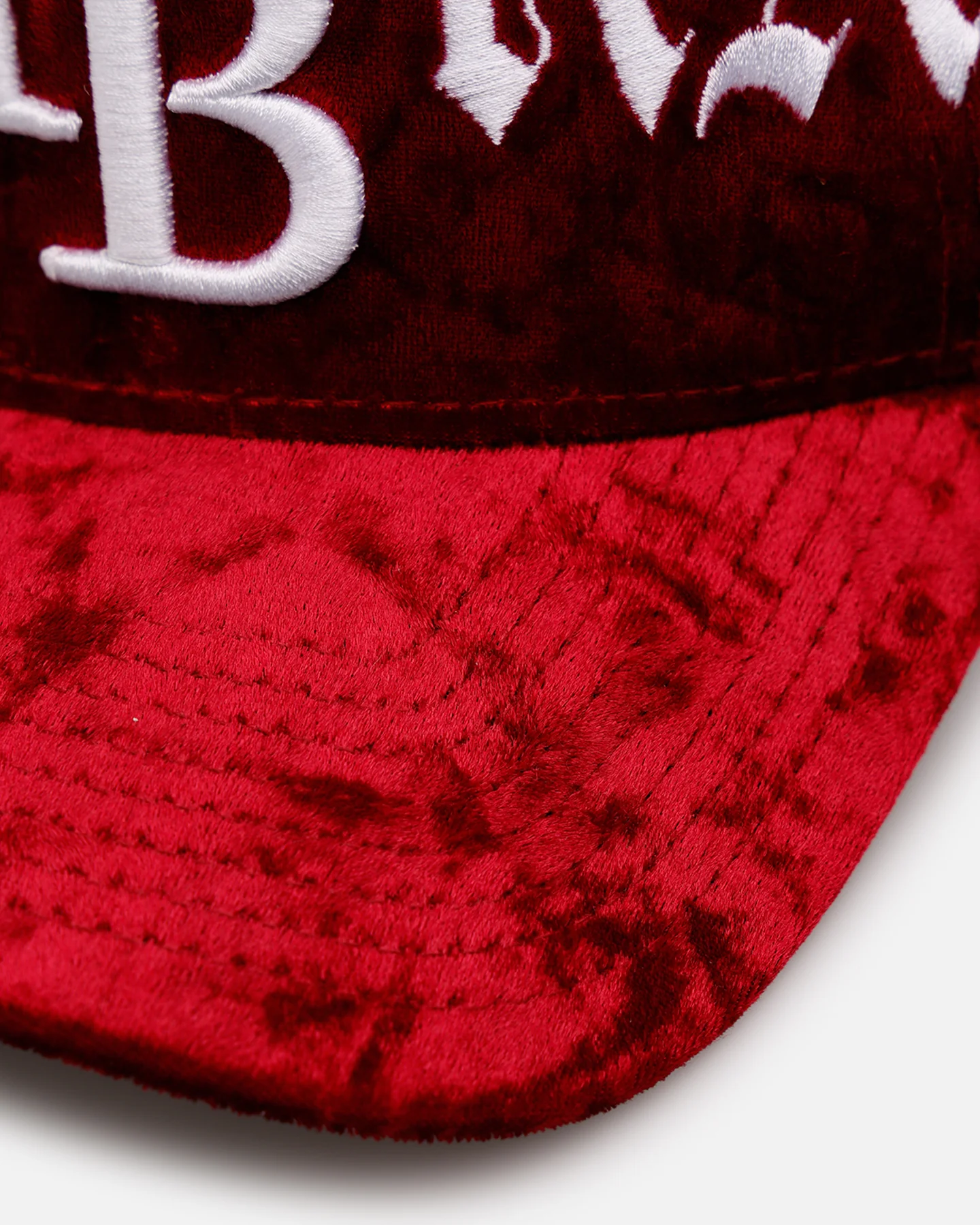 New Era Tampa Bay Rays 'Velvet Gothic Script' 9FORTY A-Frame Snapback Maroon - Image 2