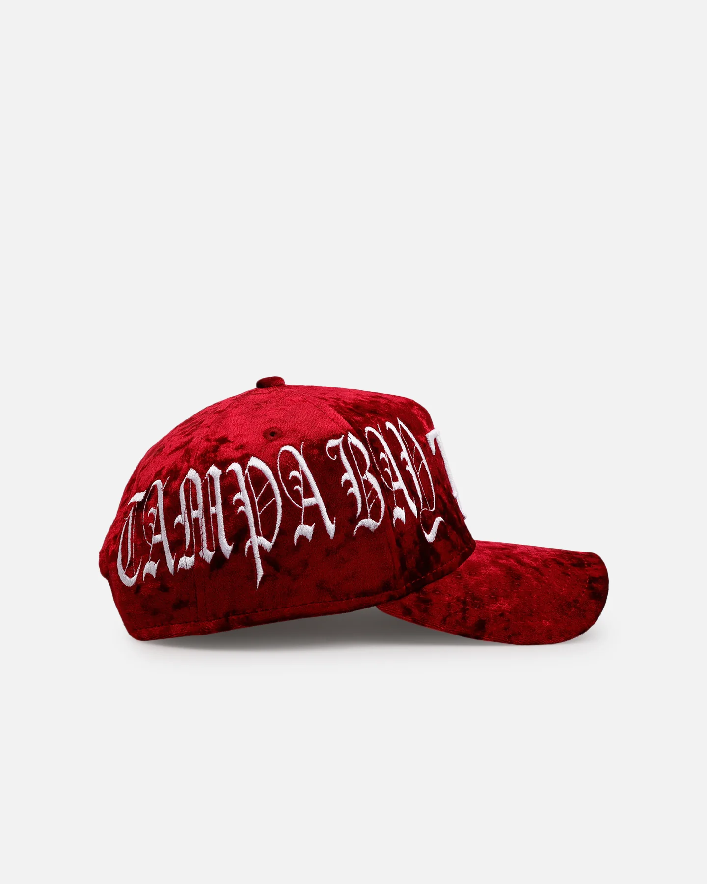 New Era Tampa Bay Rays 'Velvet Gothic Script' 9FORTY A-Frame Snapback Maroon - Image 4