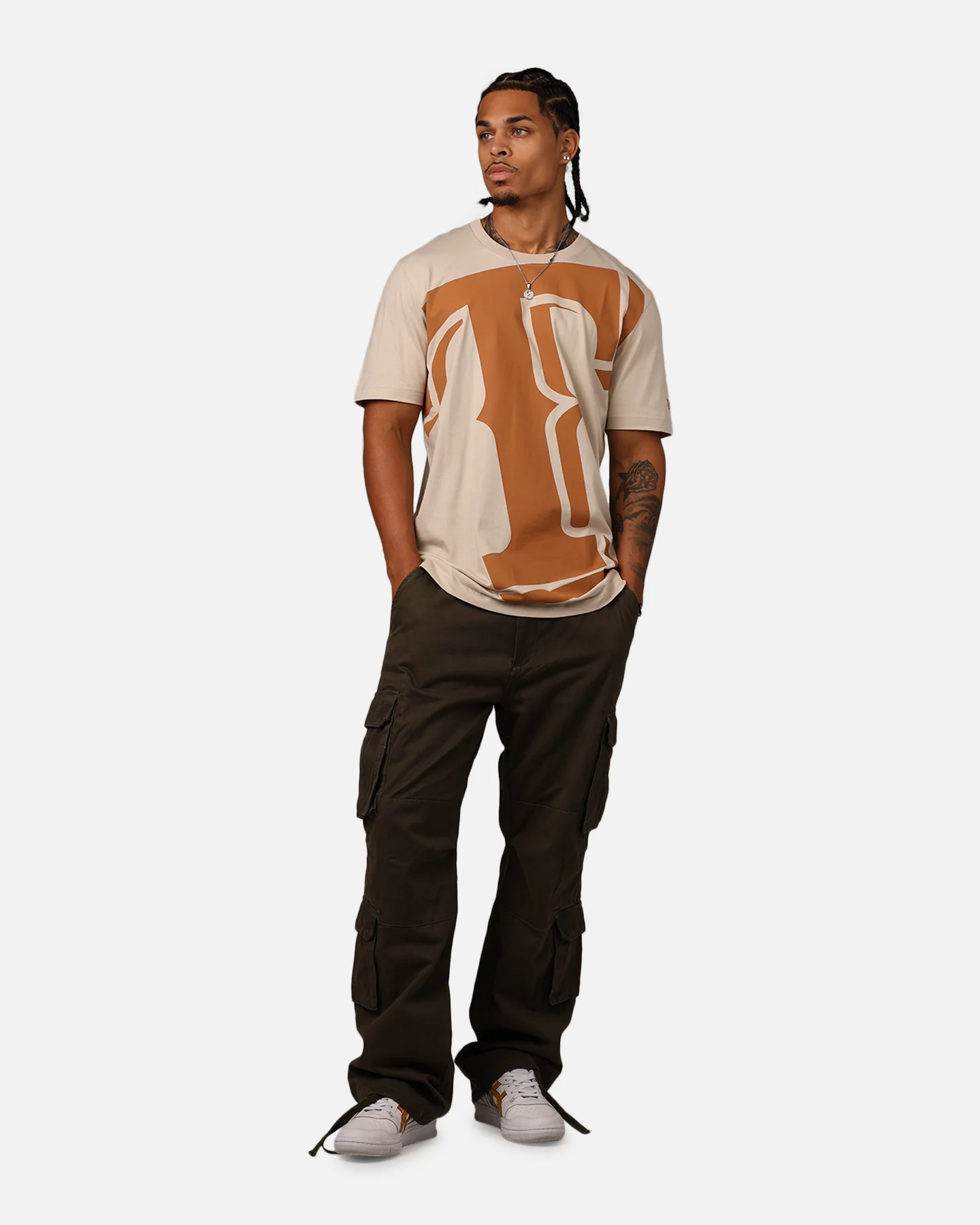 New Era Texas Rangers Colour Pack T-Shirt Light Beige - Image 3
