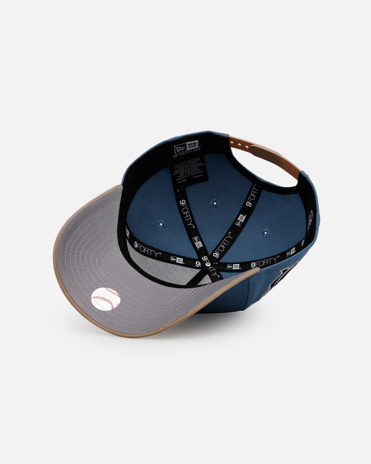 New Era Texas Rangers 'Easy Breezy' 9FORTY A-Frame Snapback Blue/Tan - Image 6