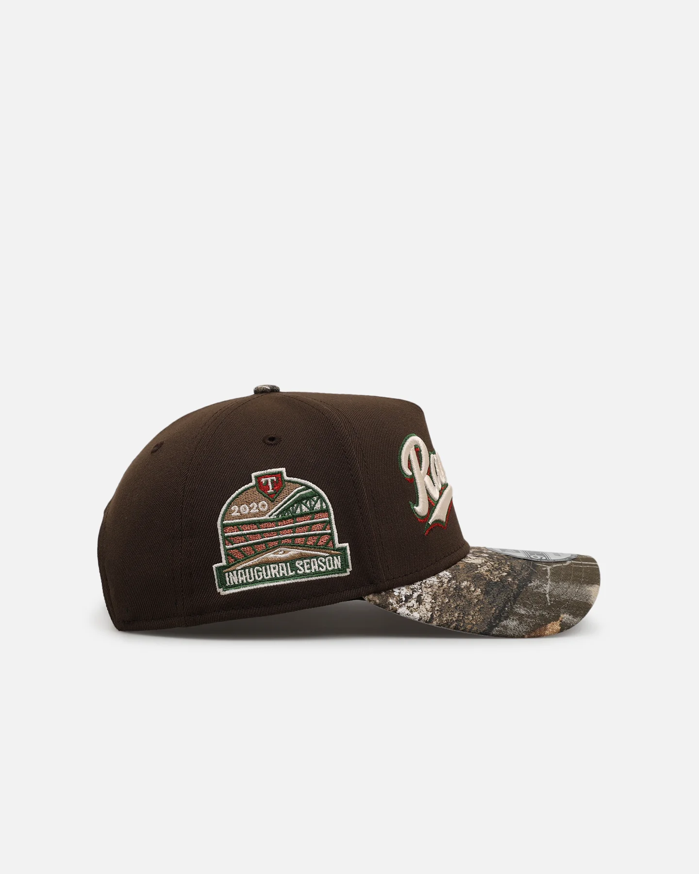 New Era Texas Rangers 'Great Outdoors' 9FORTY A-Frame Snapback Brown/Camo - Image 3