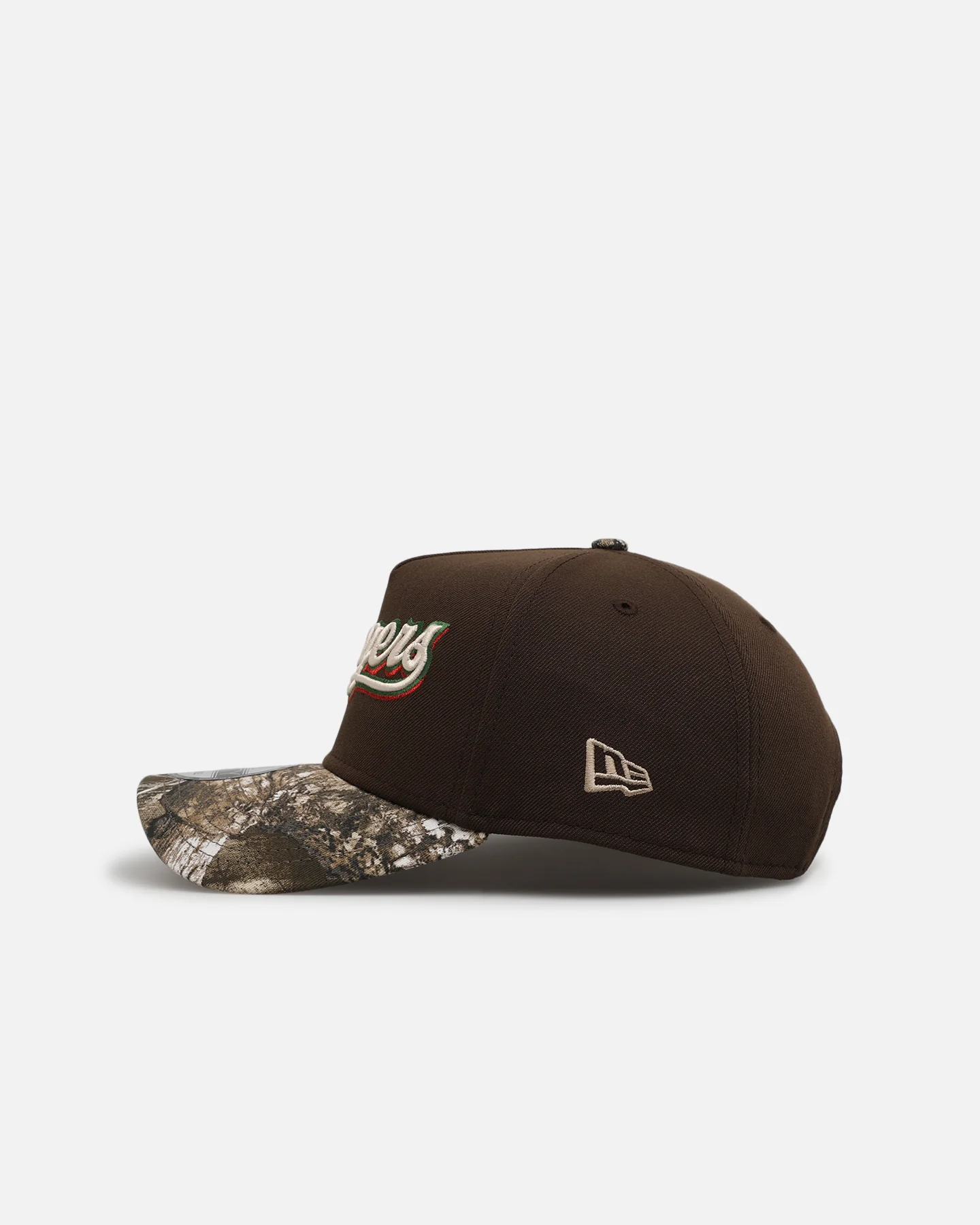 New Era Texas Rangers 'Great Outdoors' 9FORTY A-Frame Snapback Brown/Camo - Image 4