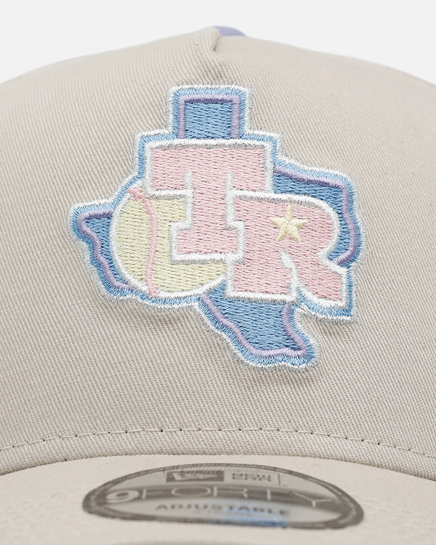 New Era Texas Rangers 'Pastel 2.0' 9FORTY A-Frame Snapback Stone - Image 5