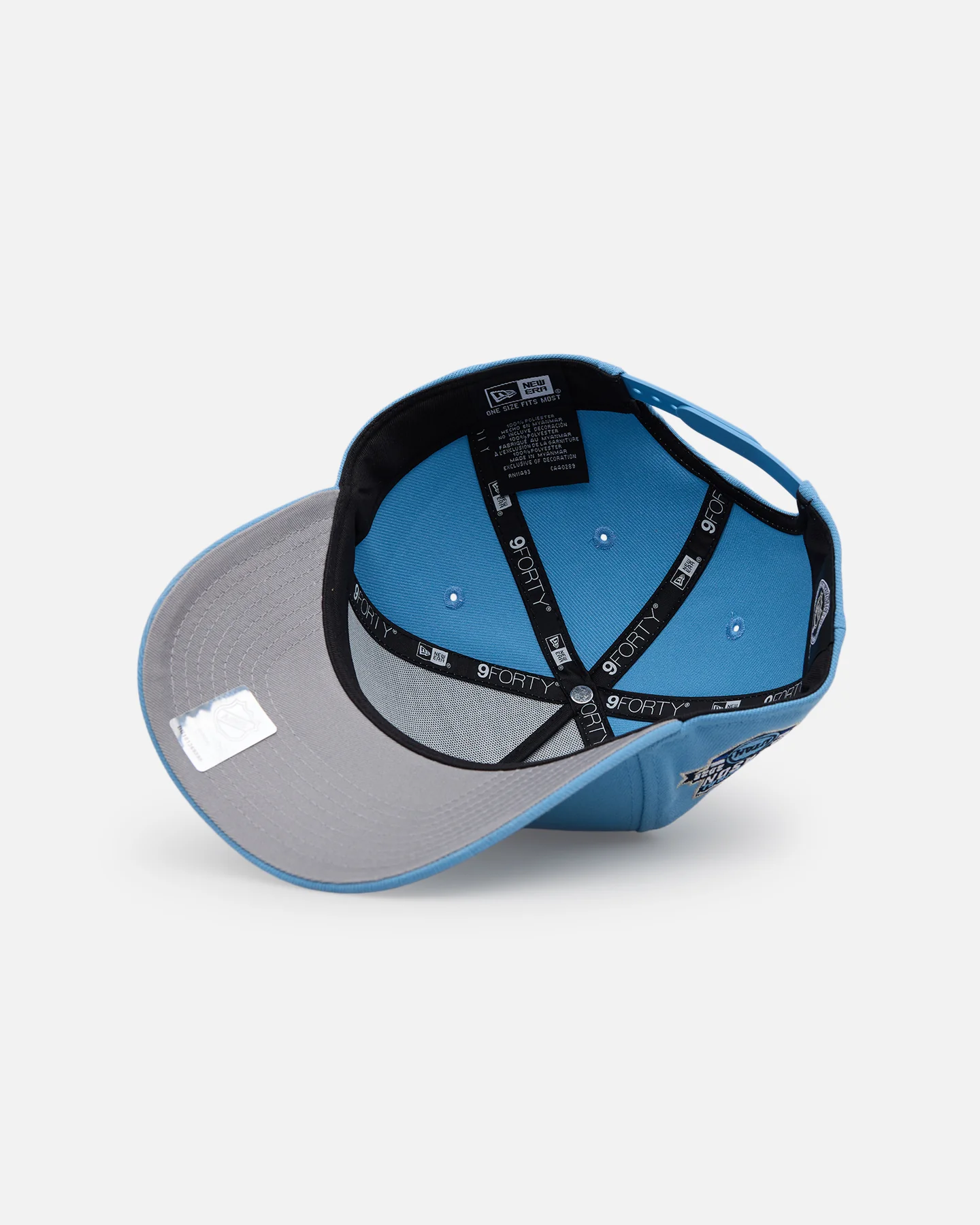 New Era Utah Mammoth 'Black Sky Blue' 9FORTY A-Frame Snapback Sky Blue - Image 6