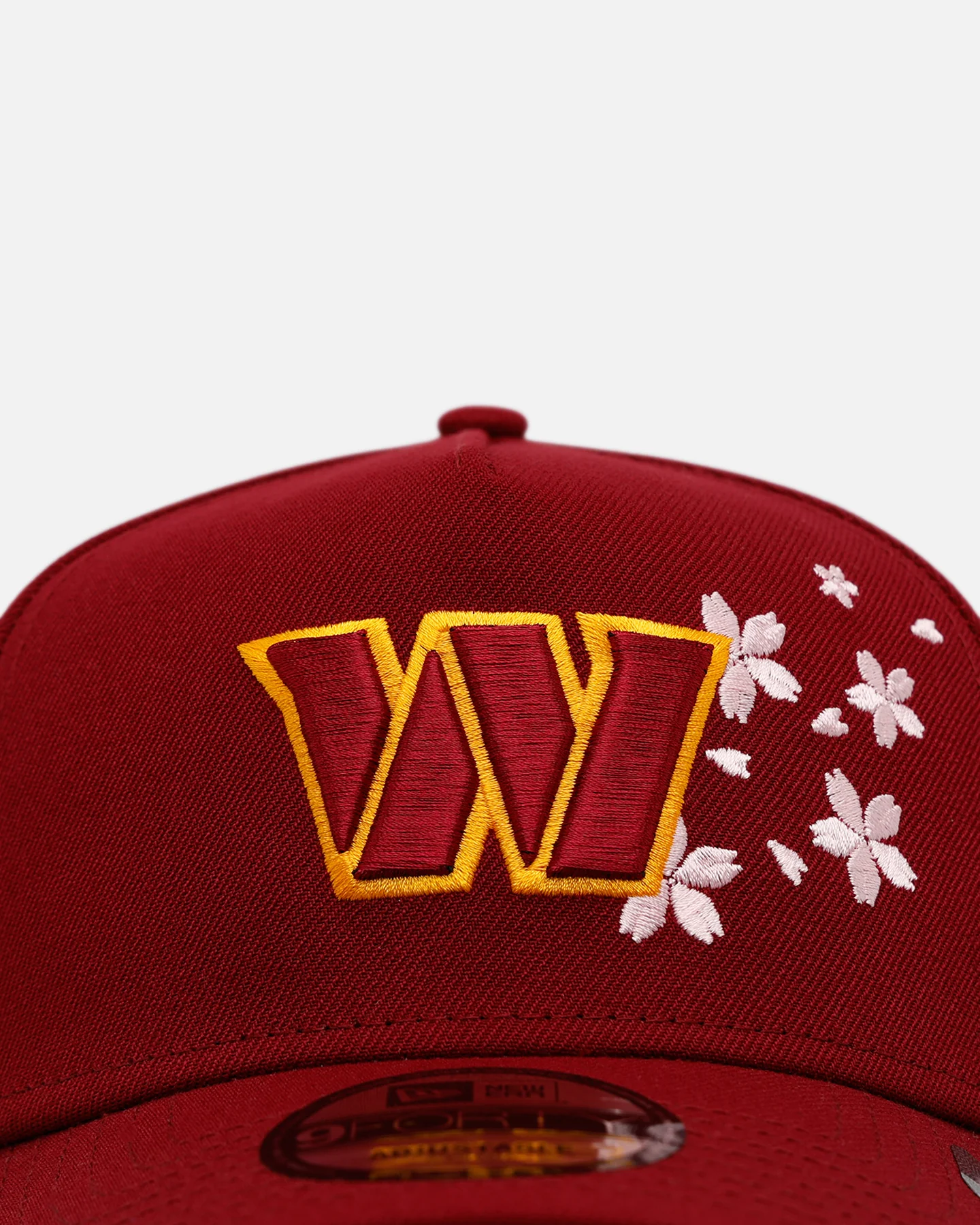 New Era Washington Commanders 'Cherry Blossoms' 9FORTY A-Frame Snapback Official Team Color - Image 5