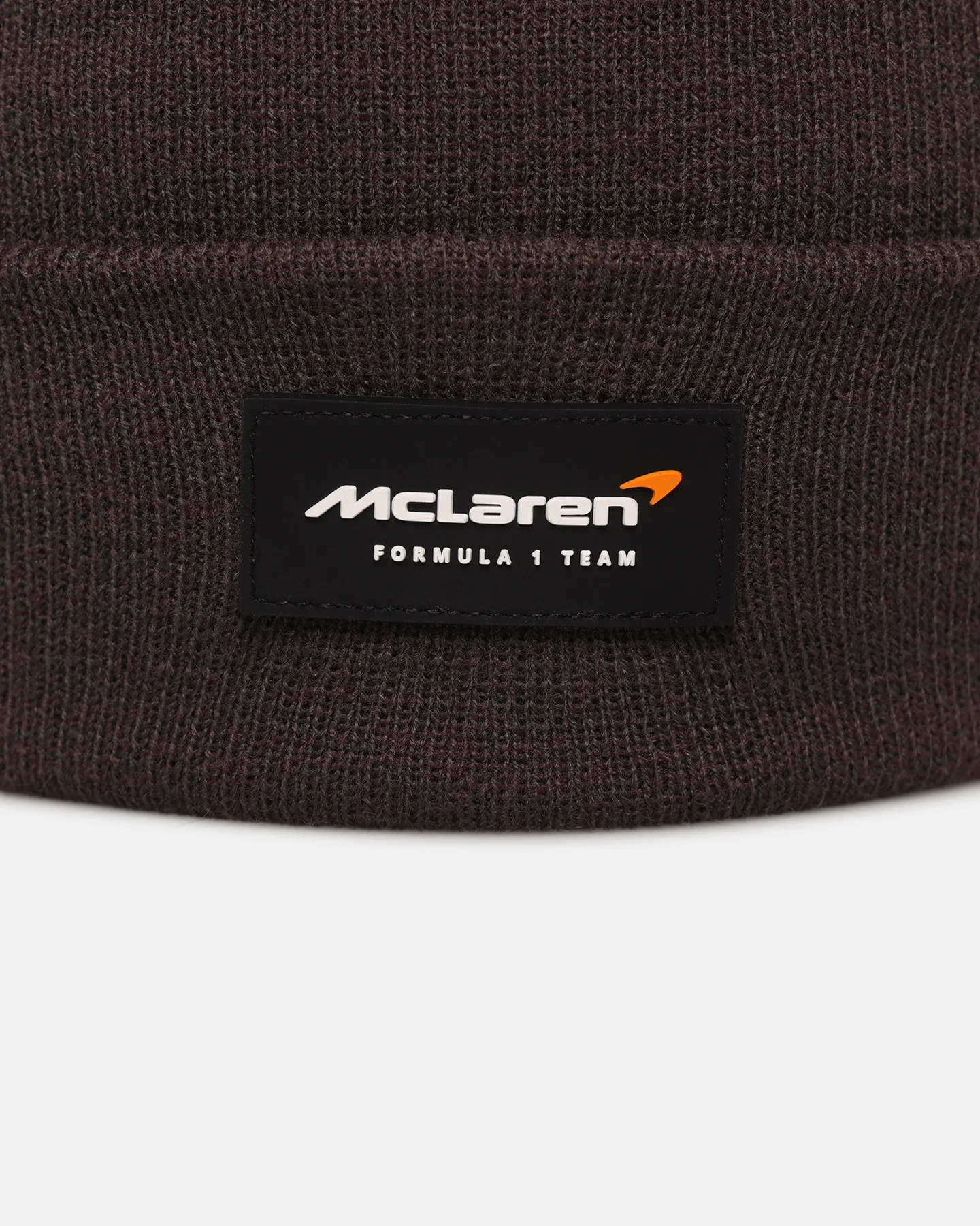 New Era X Mclaren Essential Cuff Knit Beanie Dark Grey - Image 5