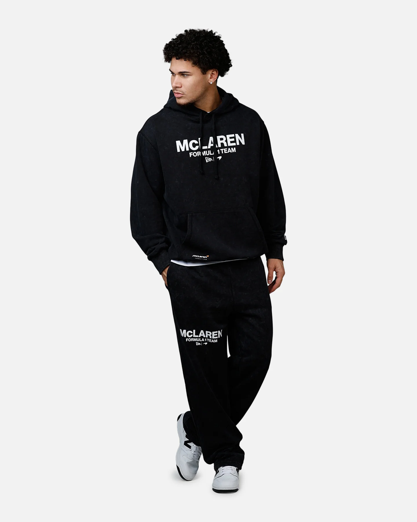 New Era X Mclaren Sweat Pants Black - Image 2