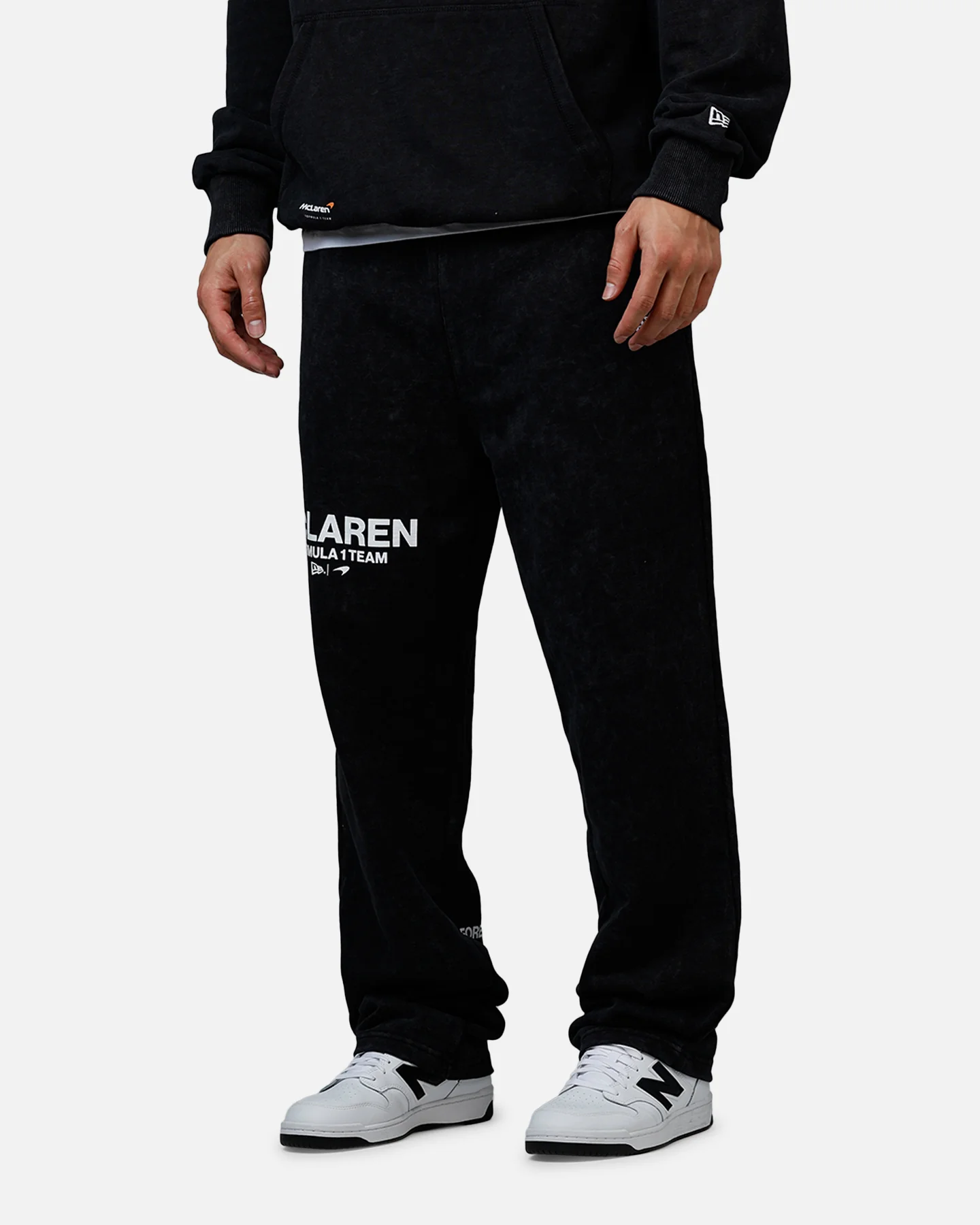New Era X Mclaren Sweat Pants Black - Image 4