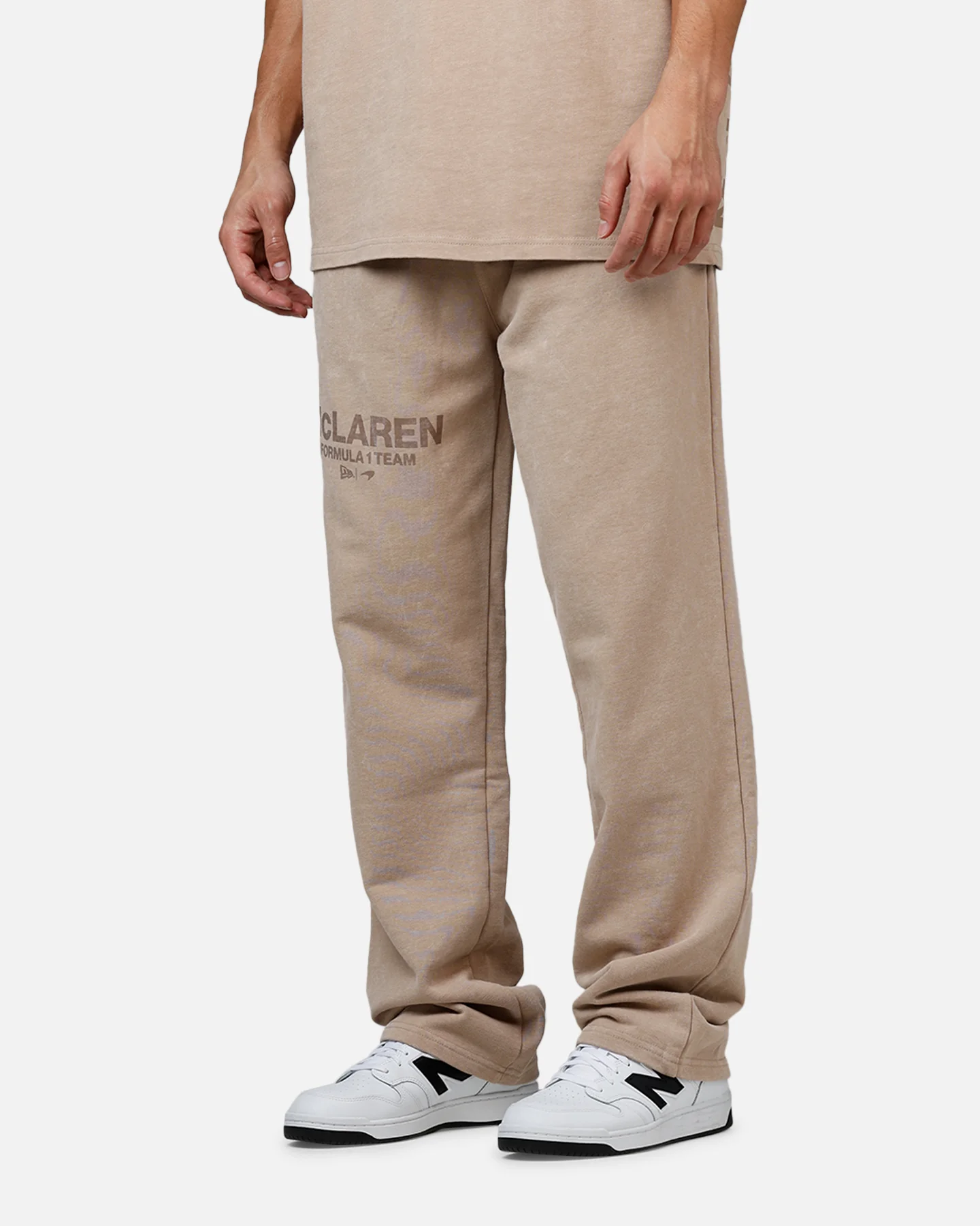 New Era X Mclaren Sweat Pants Taupe - Image 4