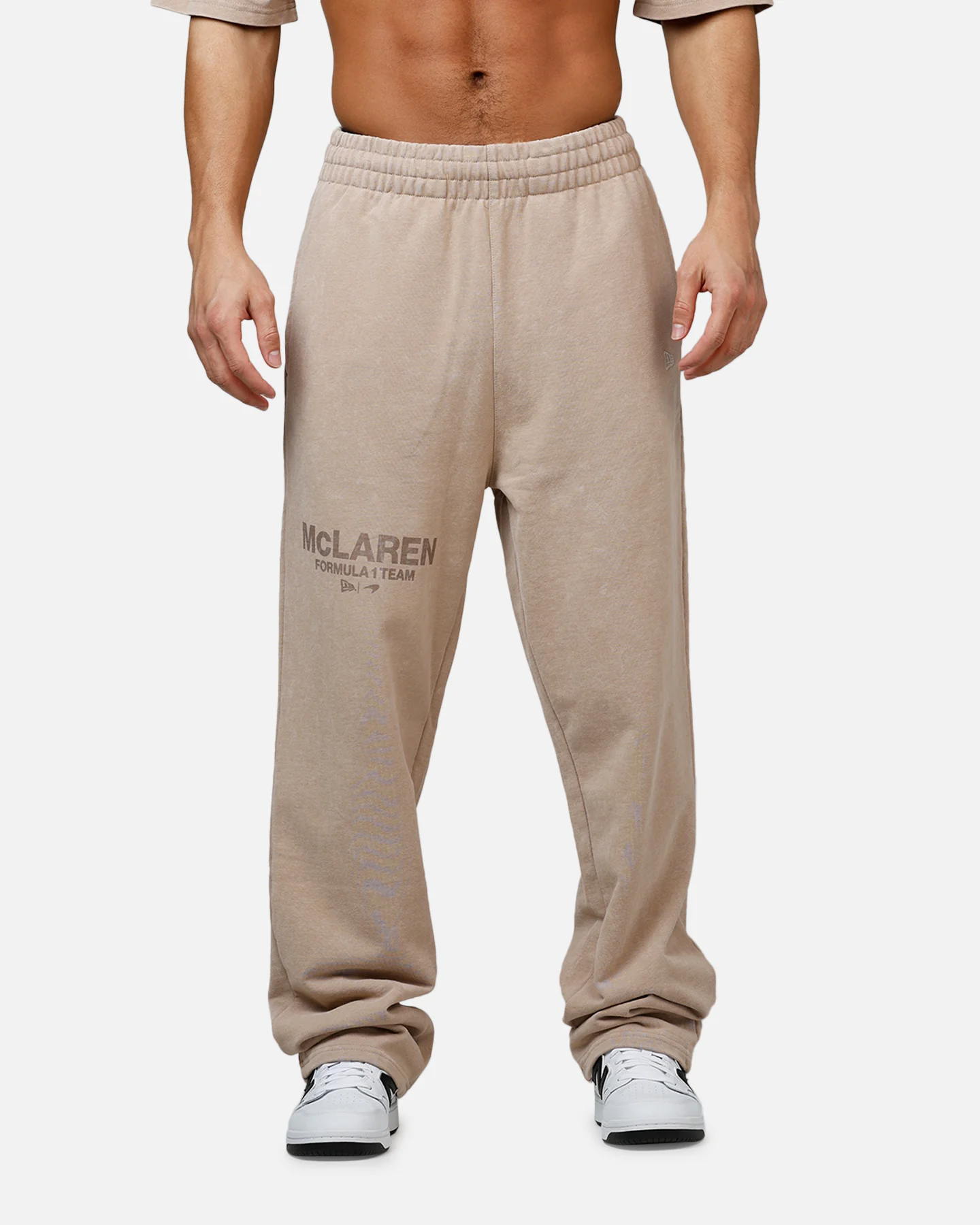 New Era X Mclaren Sweat Pants Taupe - Image 6