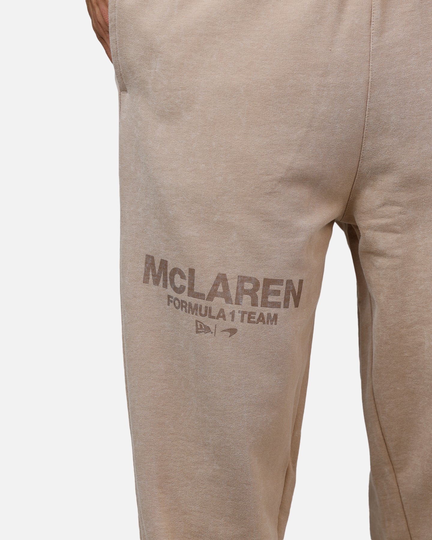 New Era X Mclaren Sweat Pants Taupe - Image 7