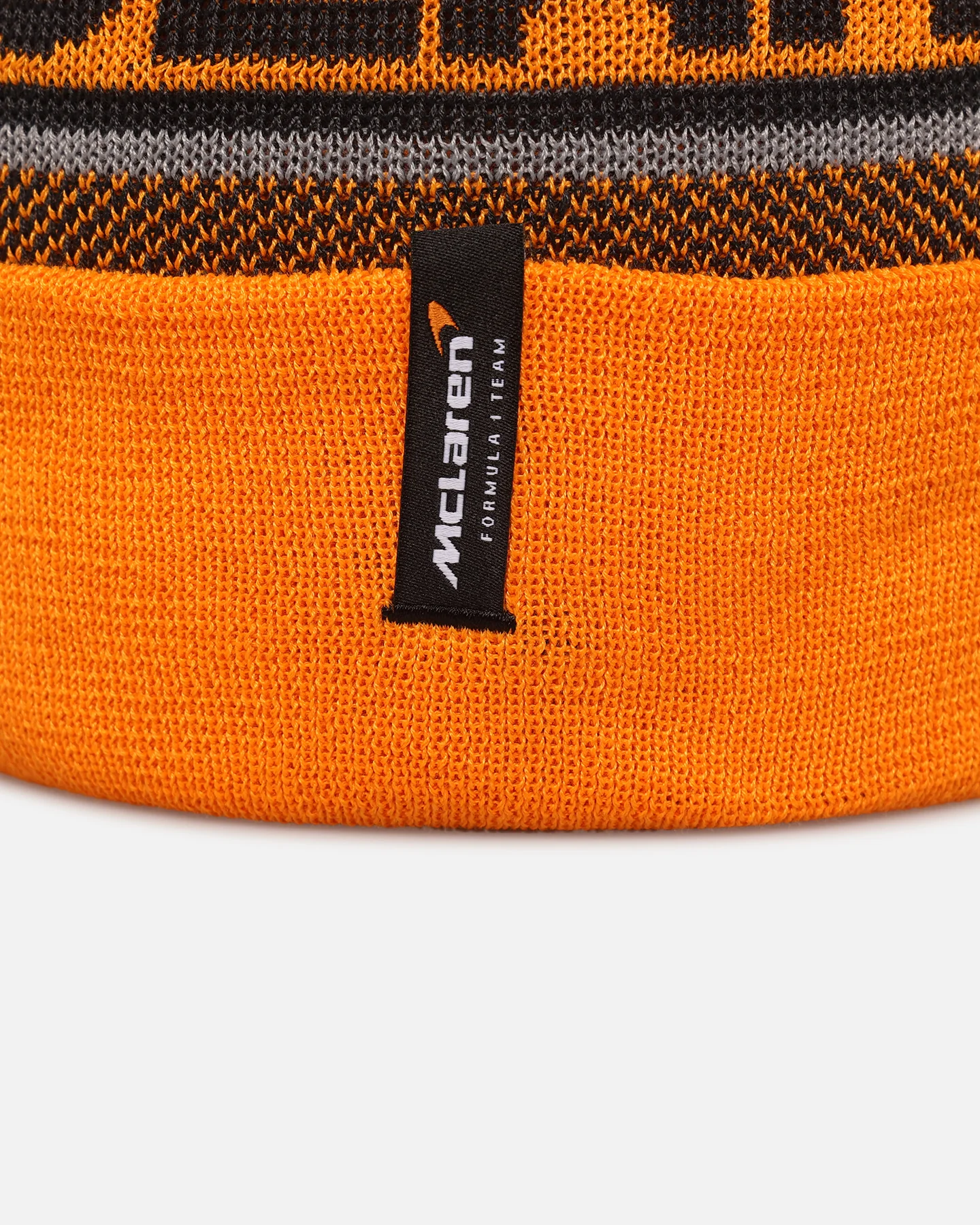 New Era X Mclaren Team Cuff Knit Beanie Medium Orange - Image 6