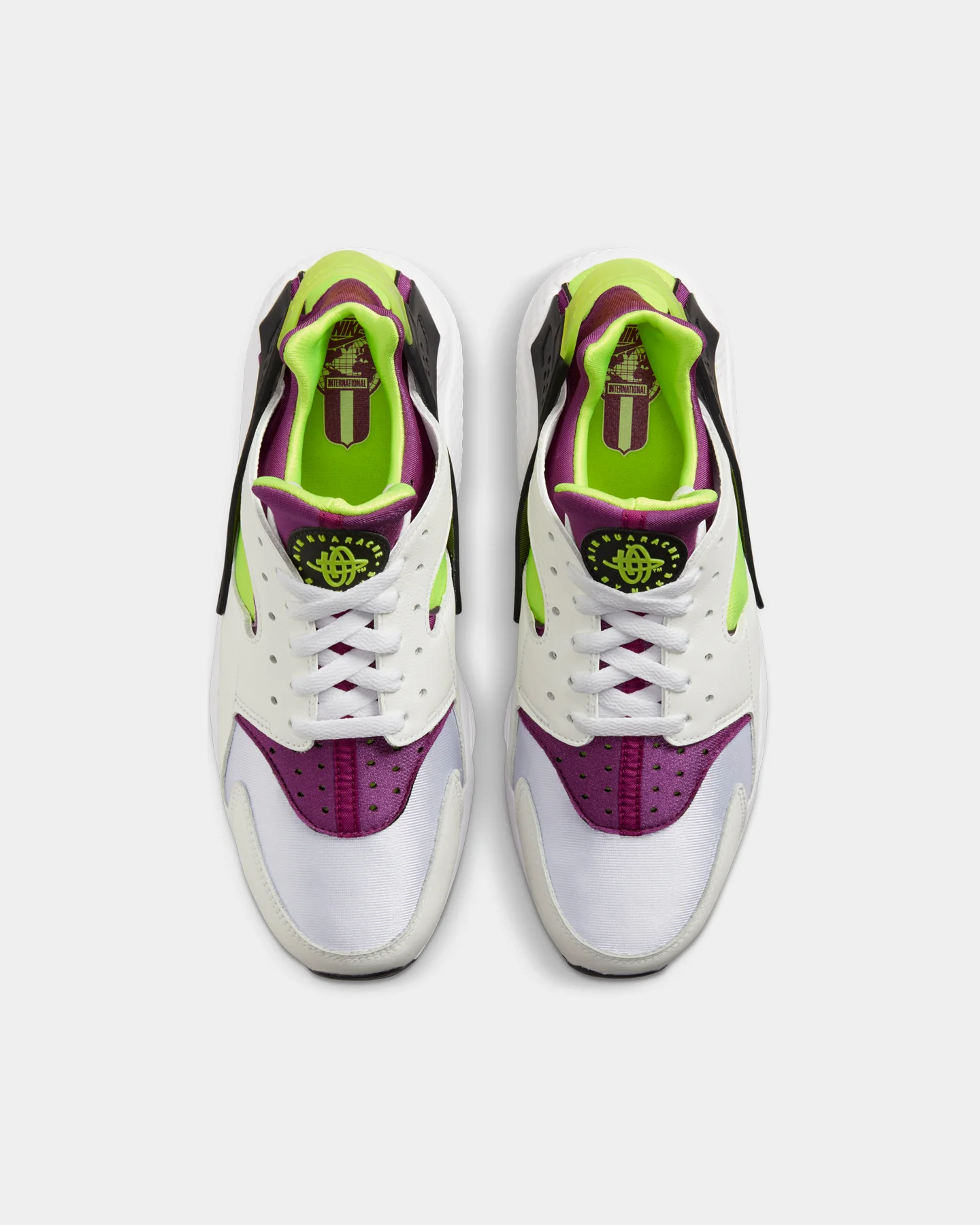 Nike Air Huarache White/Neon Yellow - Image 7