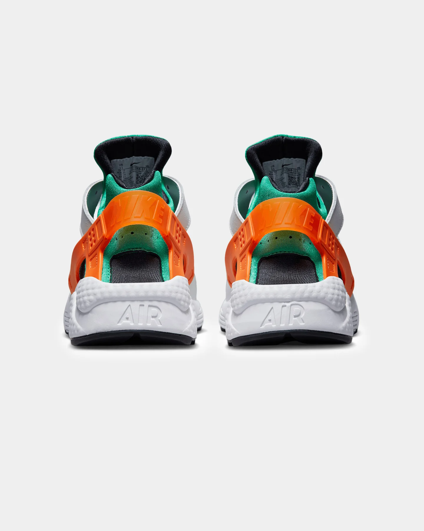 Nike Air Huarache White/Safety Orange - Image 3