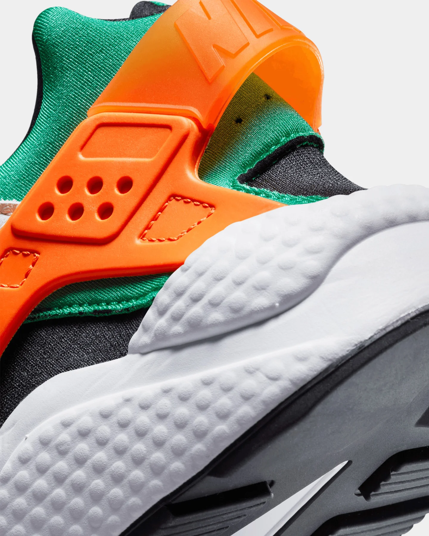 Nike Air Huarache White/Safety Orange - Image 8