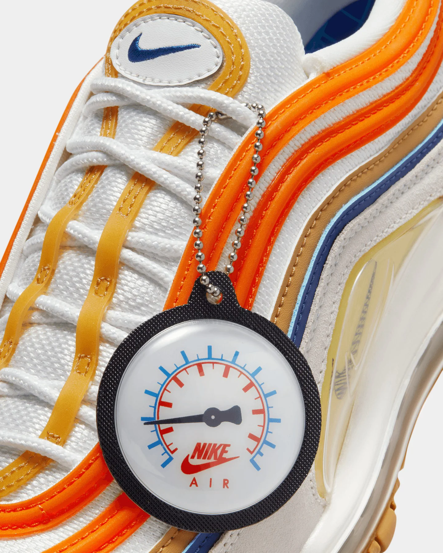 Nike Air Max 97 SE "Frank Rudy" Summit White/Safety Orange - Image 8