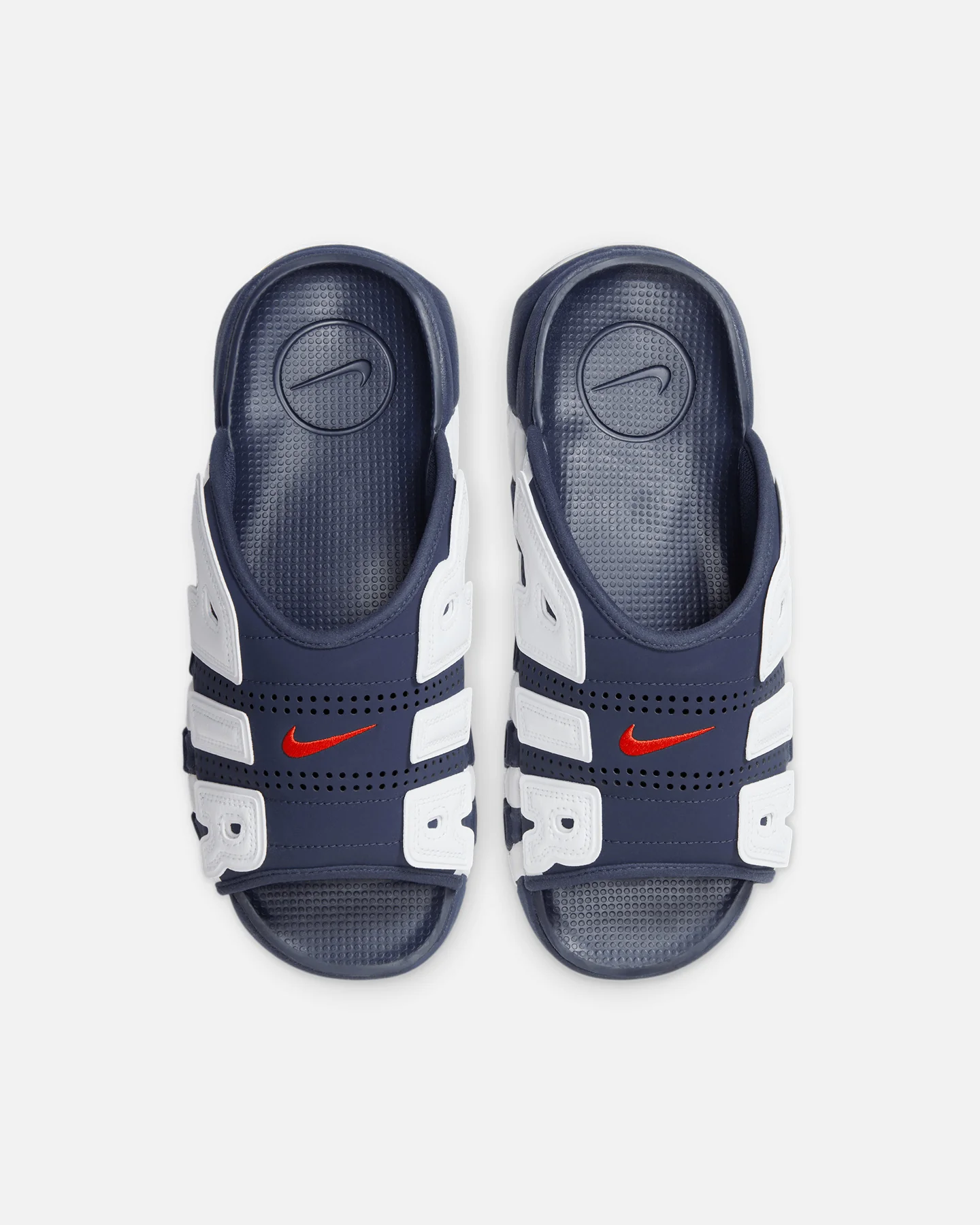 Nike Air More Uptempo Slides Midnight Navy - Image 3