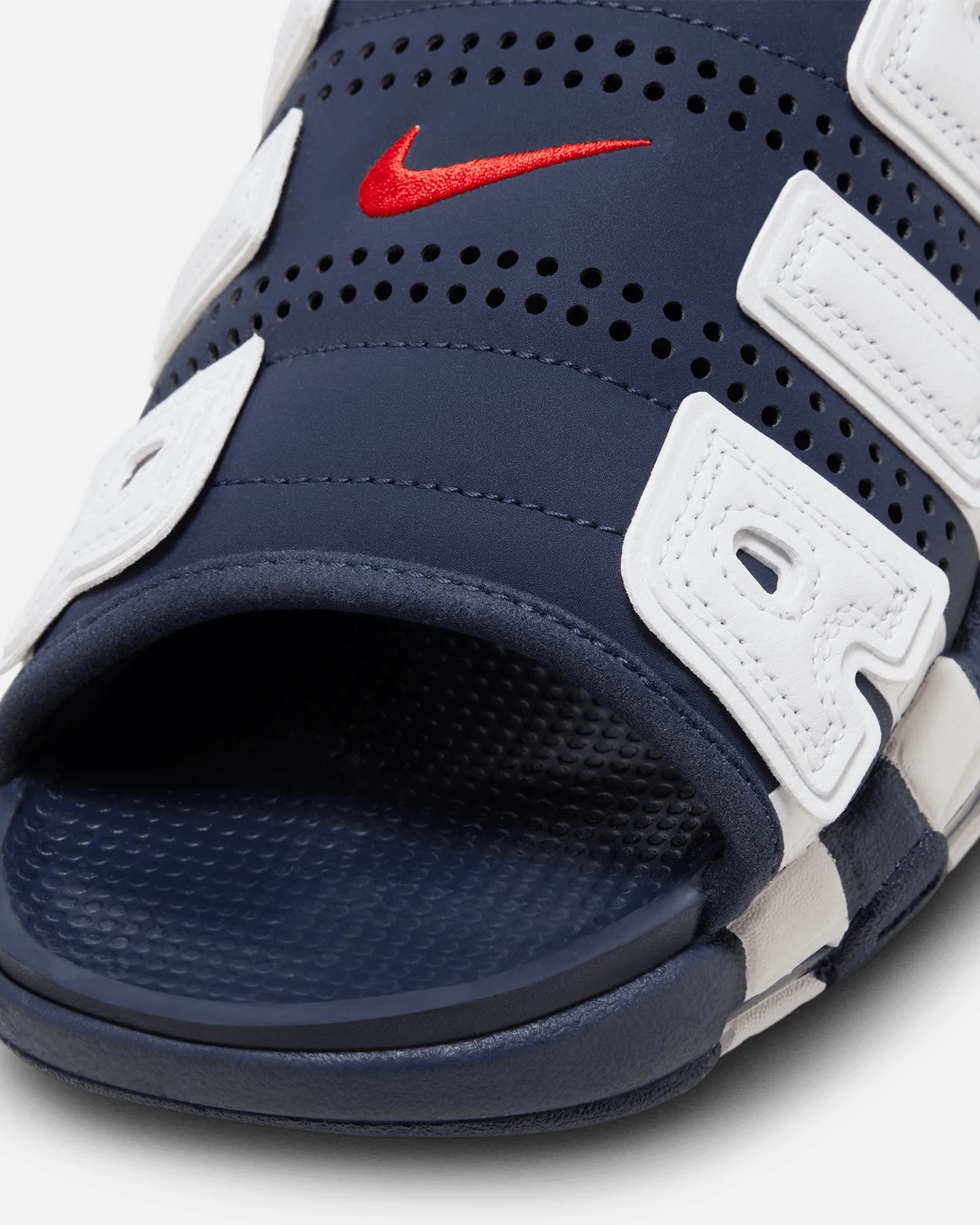 Nike Air More Uptempo Slides Midnight Navy - Image 5
