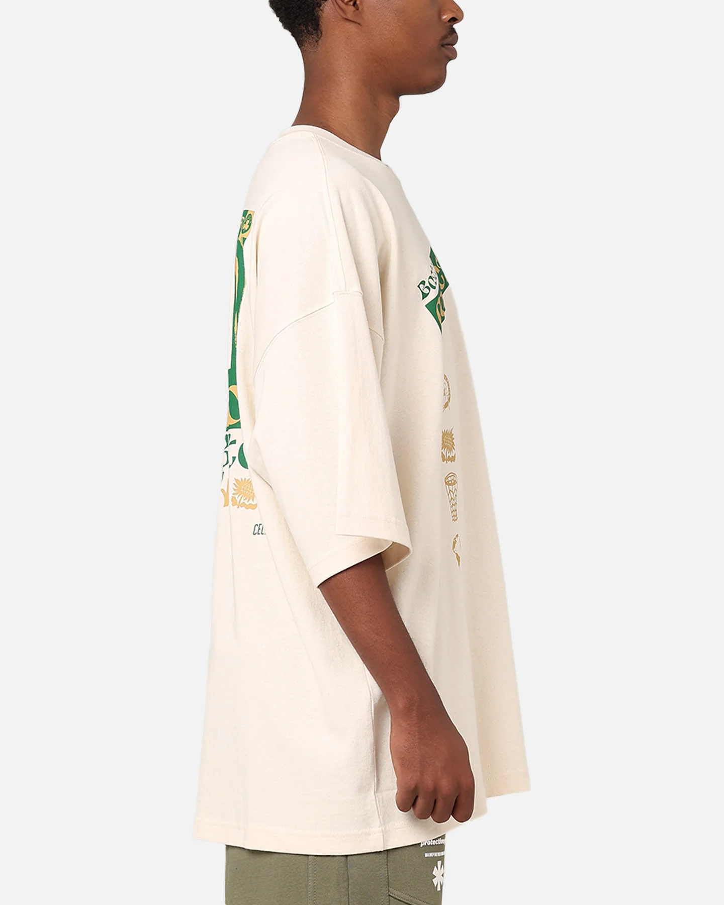 Nike Boston Celtics NBA Courtside Oversized T-Shirt Pure - Image 5