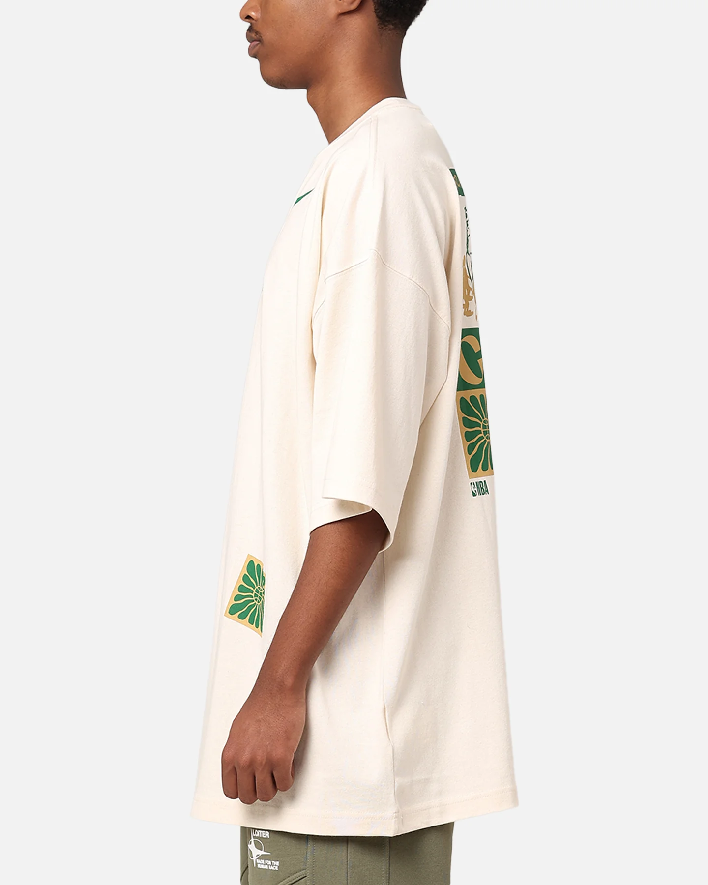 Nike Boston Celtics NBA Courtside Oversized T-Shirt Pure - Image 6