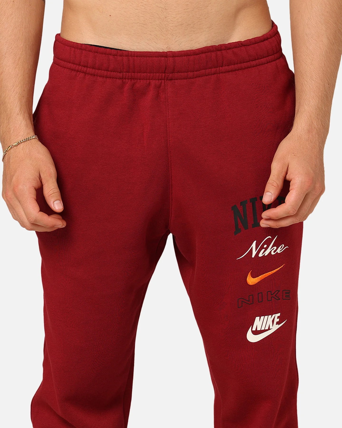 Nike Club Fleece Pants Team Red/Sail - Image 7