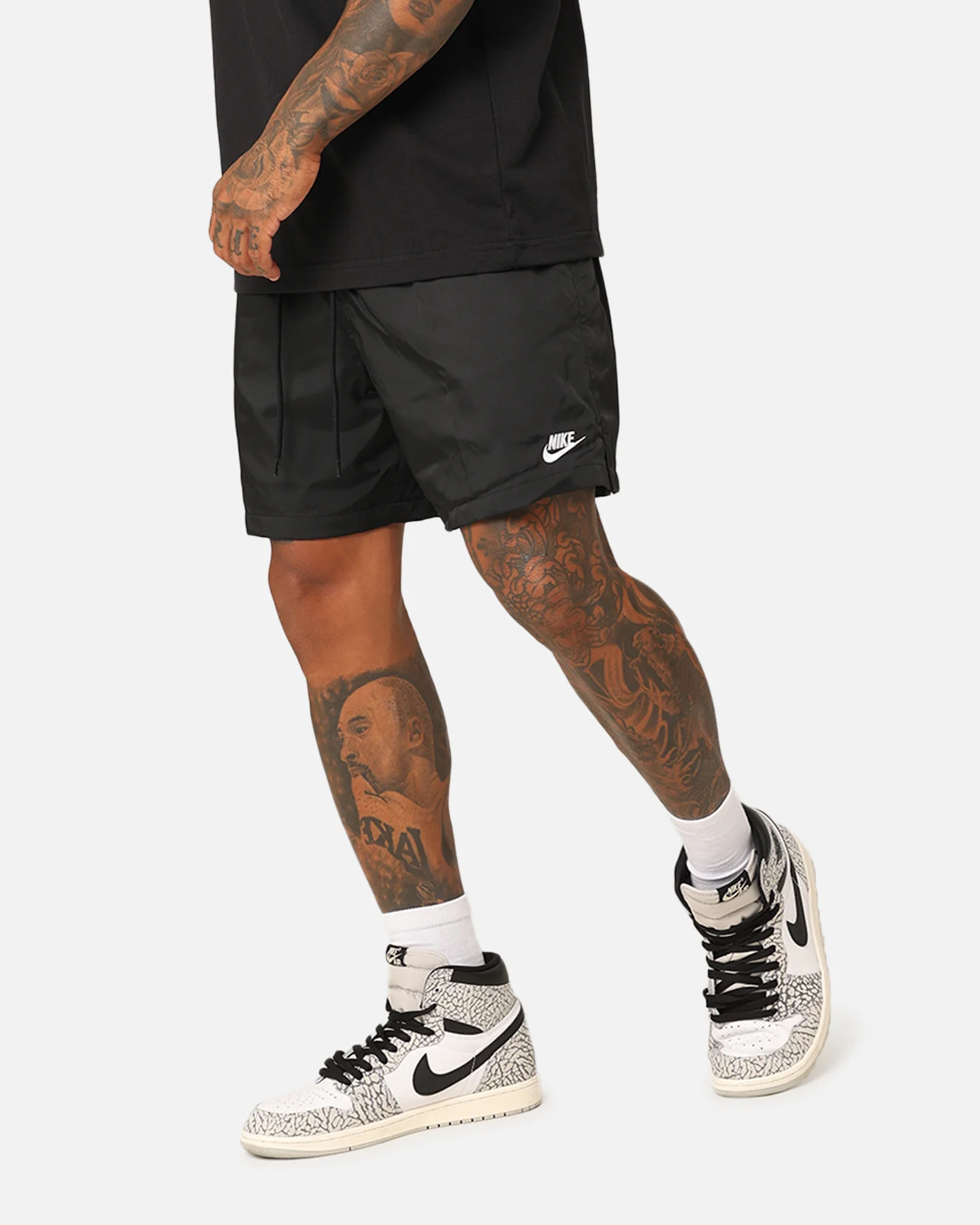 Nike Club Flow Shorts Black/White - Image 6