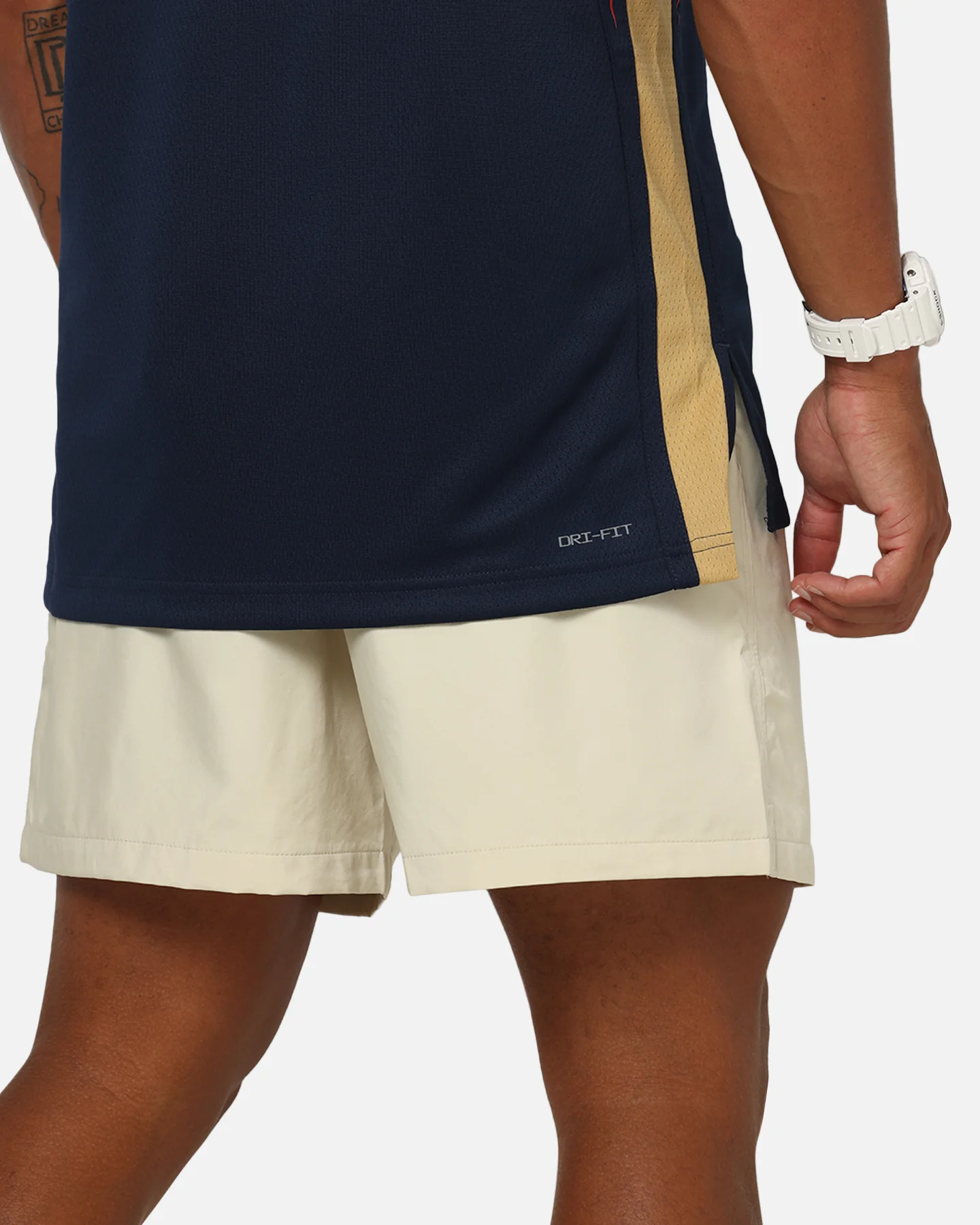 Nike Club Flow Shorts Lt Khaki/White - Image 4