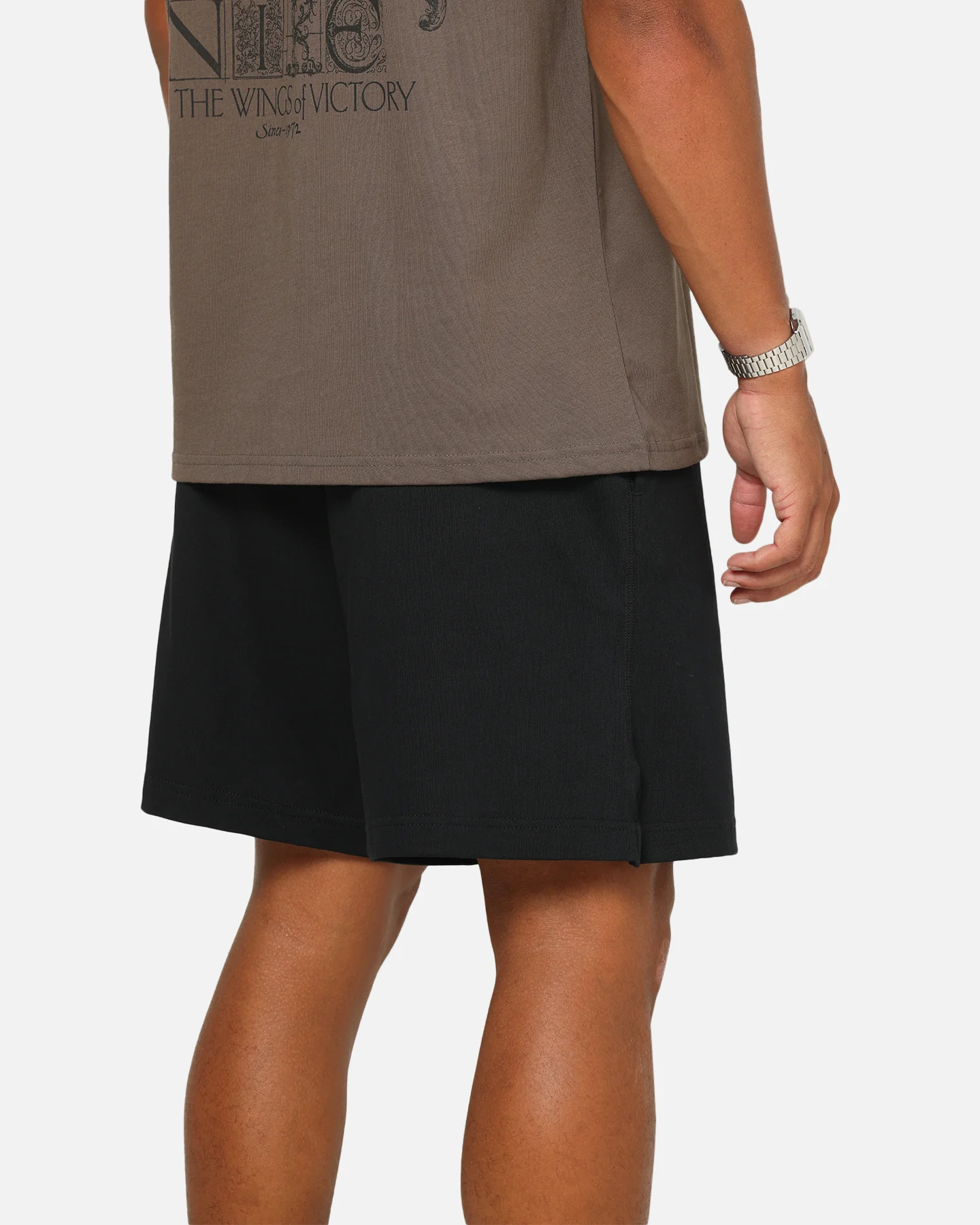 Nike Club Knit Shorts Black/White - Image 4