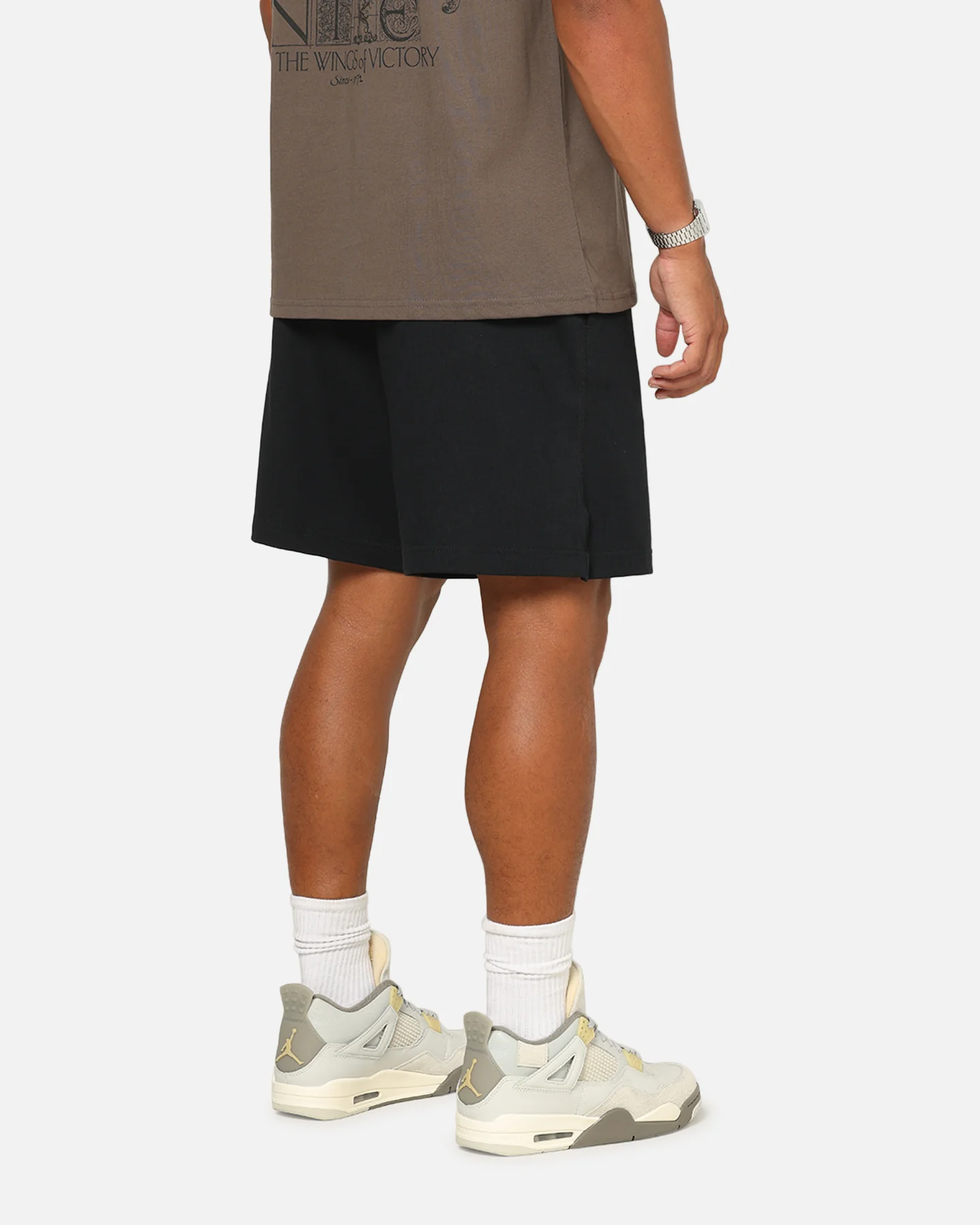 Nike Club Knit Shorts Black/White - Image 5