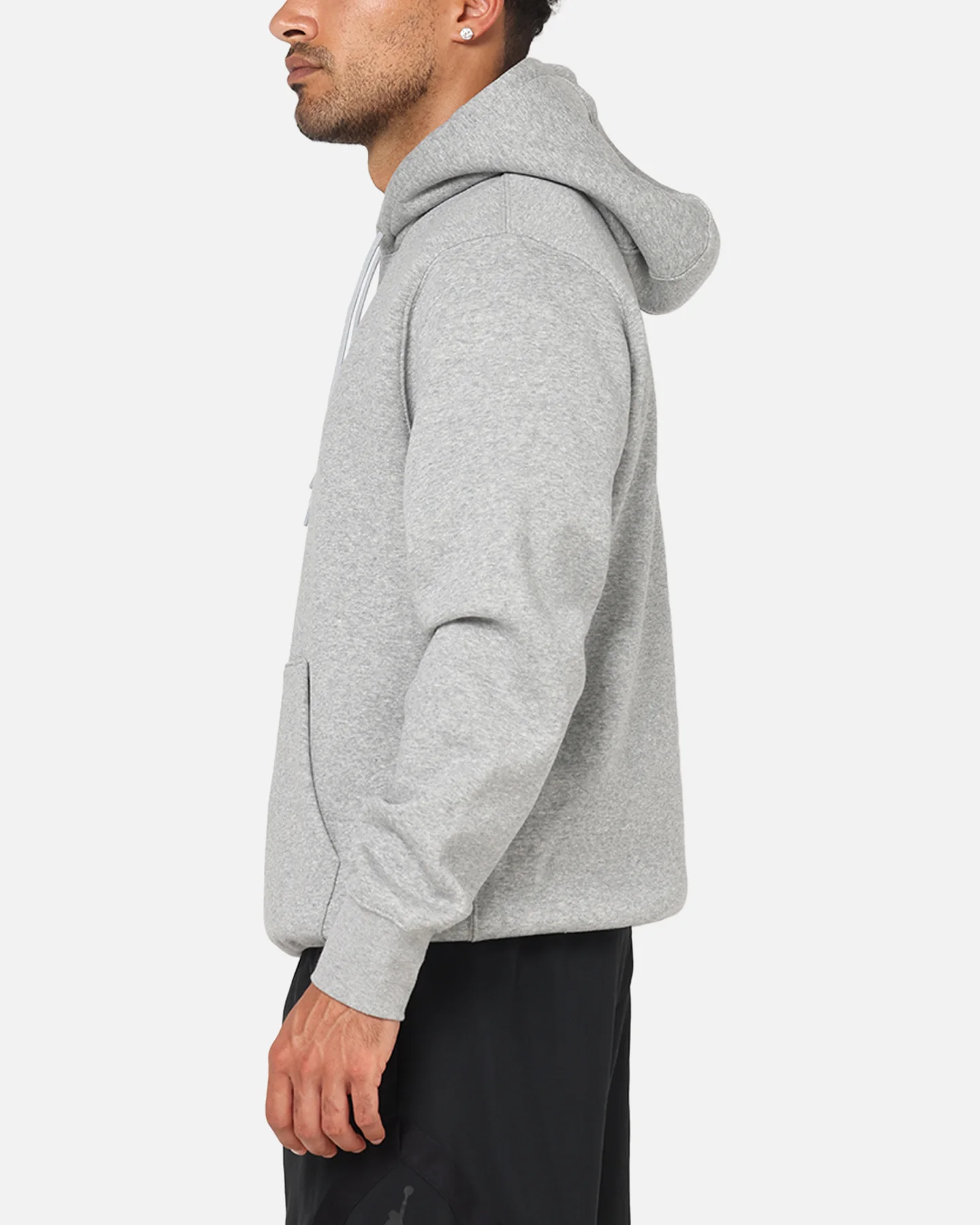 Nike Club Pullover Fleece Hoodie Dark Grey Heather - Image 5