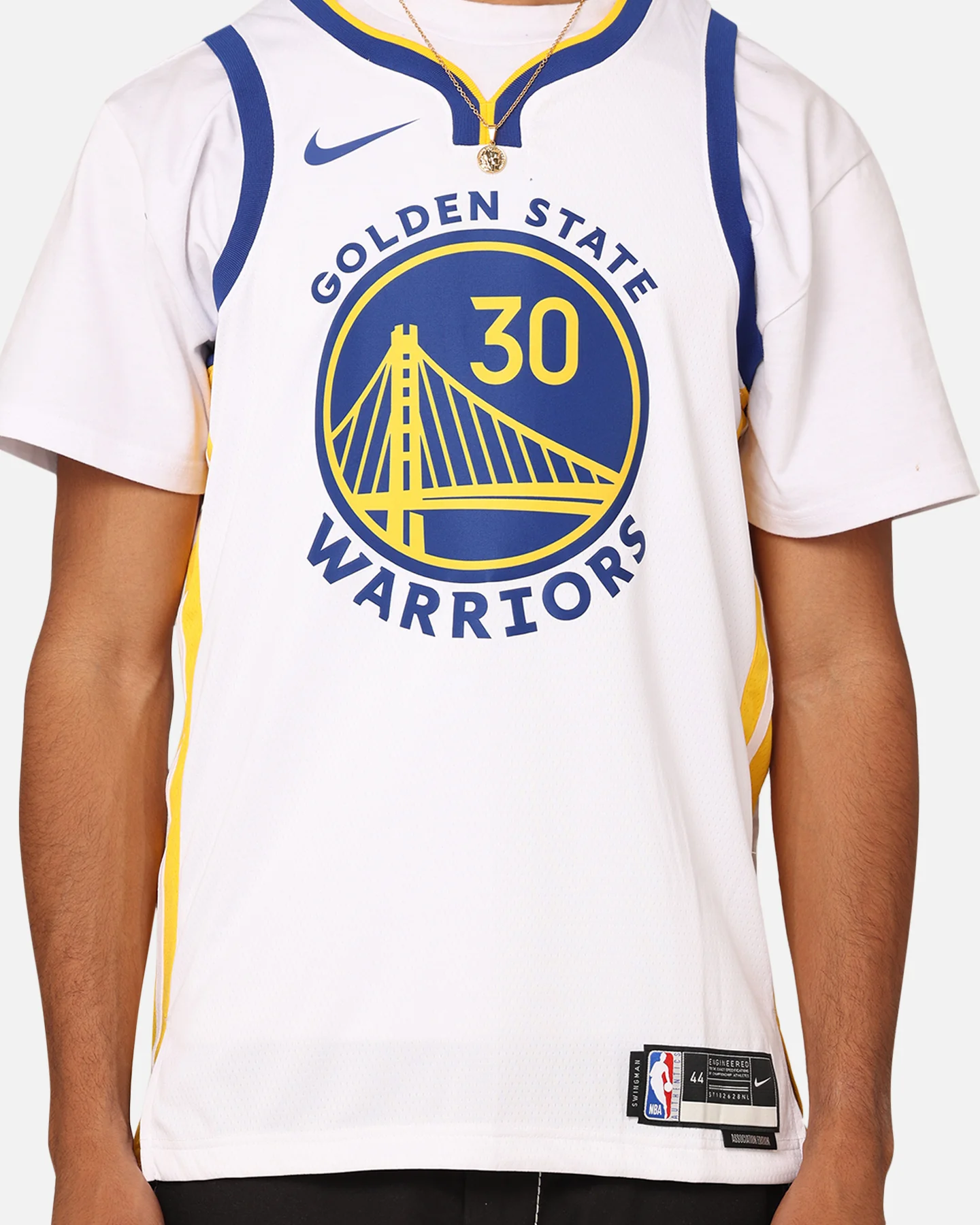 Nike Golden State Warriors Steph Curry Dri-FIT Swingman Jersey White - Image 4