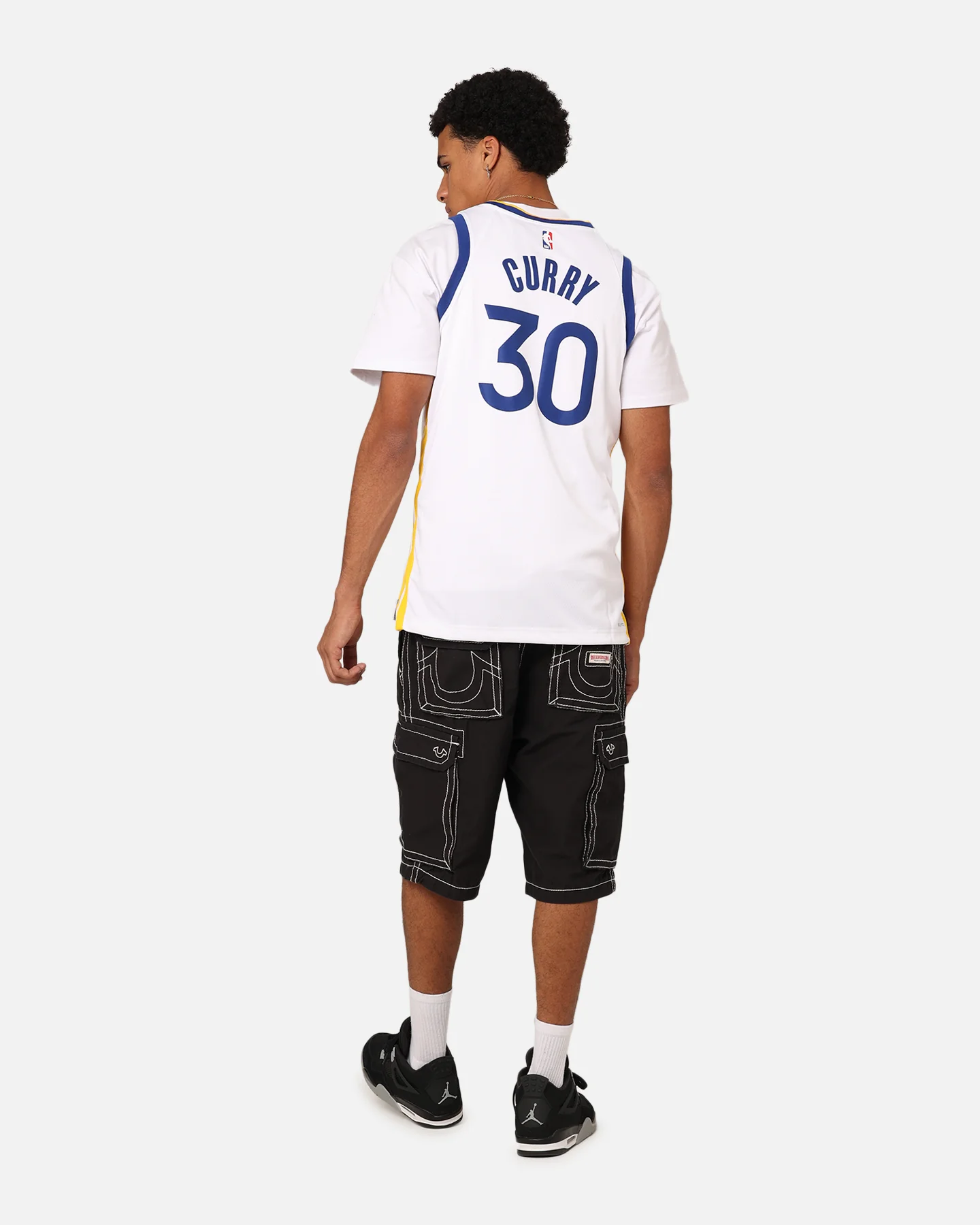 Nike Golden State Warriors Steph Curry Dri-FIT Swingman Jersey White - Image 8