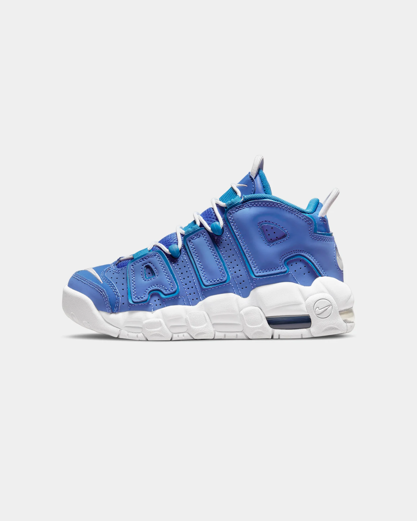 Nike Kid's Air More Uptempo (GS) Medium Blue/White/Battle Blue
