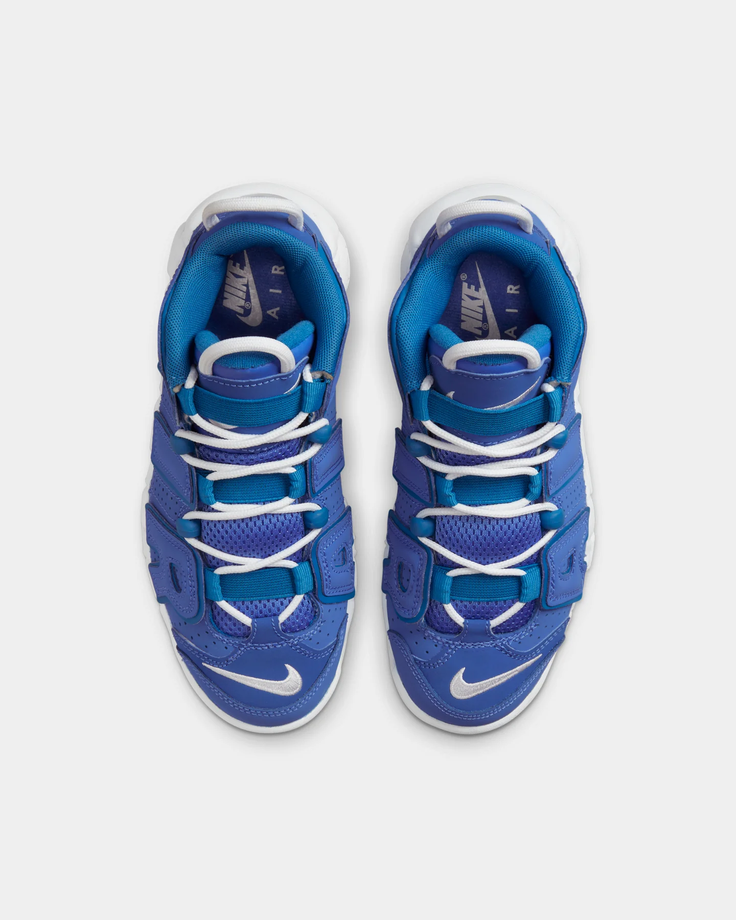 Nike Kid's Air More Uptempo (GS) Medium Blue/White/Battle Blue - Image 7