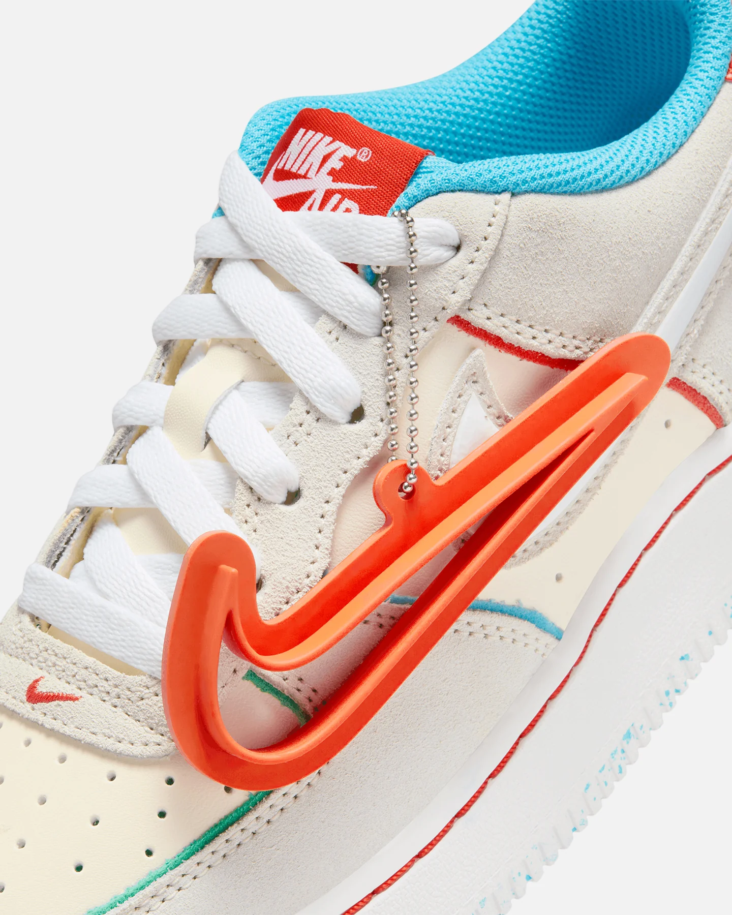 Nike Kids' Air Force 1 LV8 2 BG HD "Holiday Cookies" (GS) Pale Ivory/White - Image 8