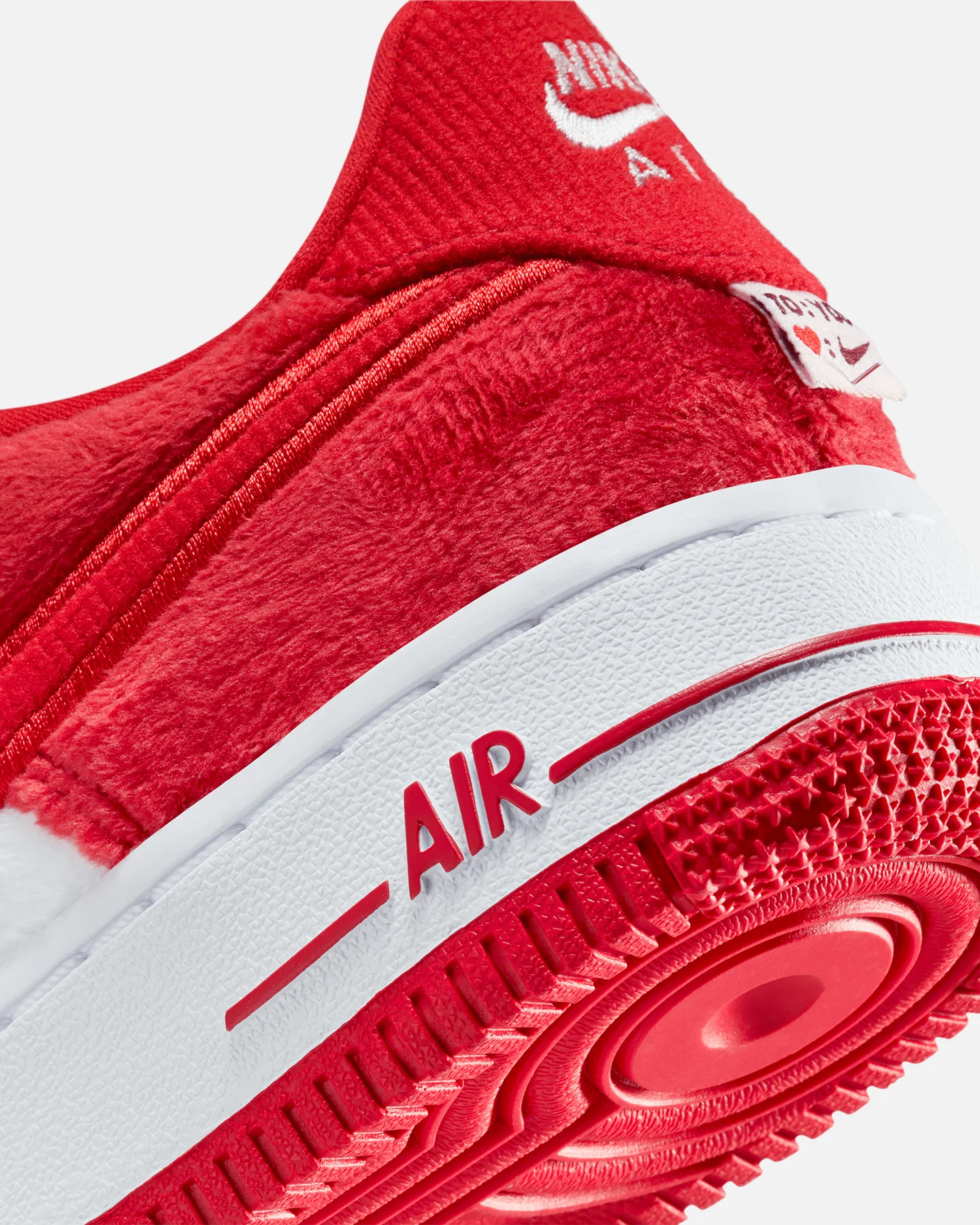Nike Kids' Air Force 1 "Valentine's Day" (GS) Fire Red - Image 8