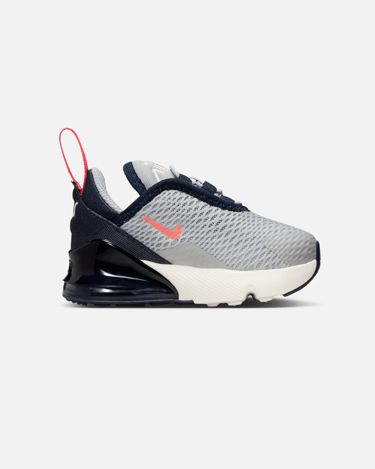 Nike Kids' Air Max 270 BT (TD) Light Smoke Grey/Black - Image 4