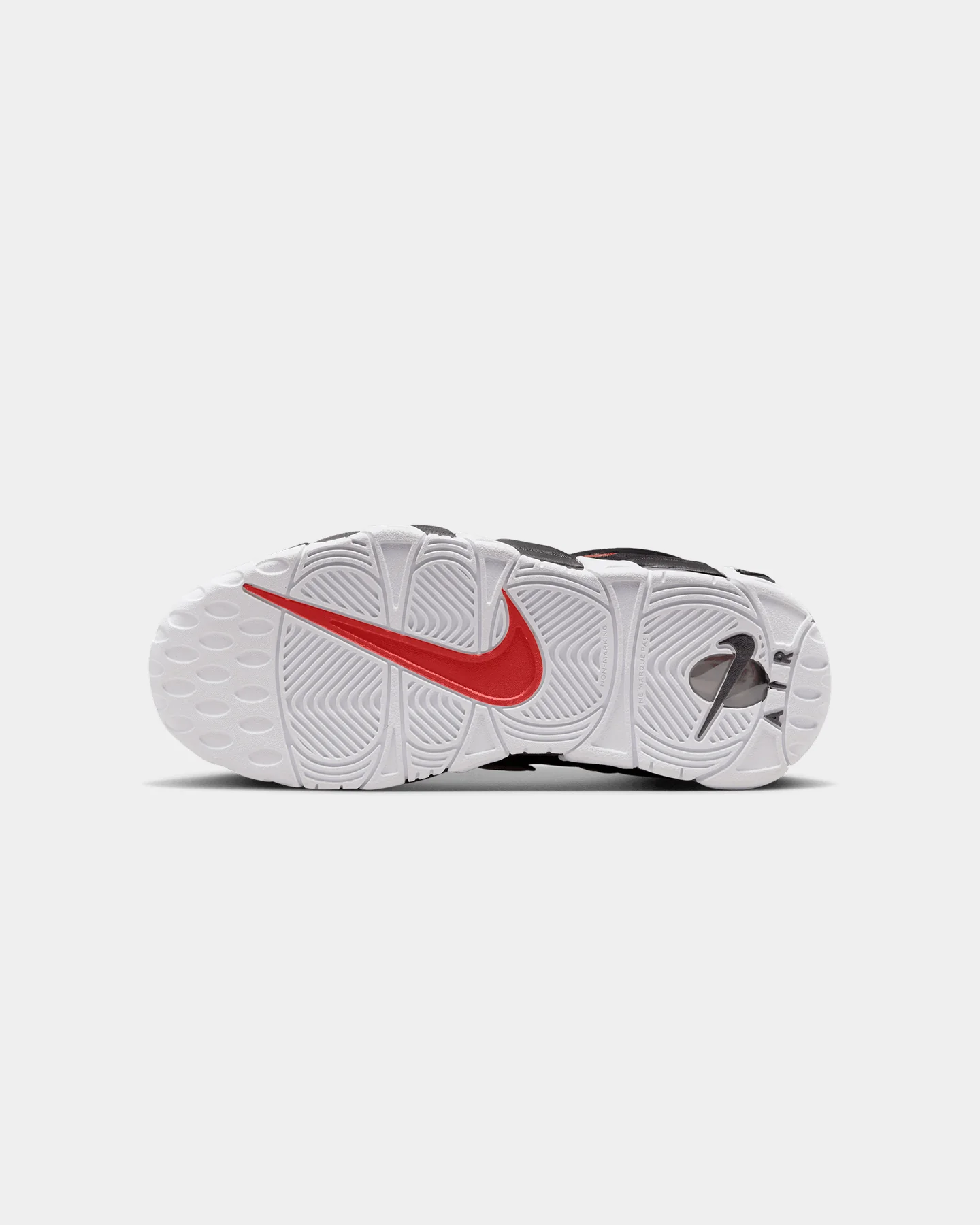 Nike Kids' Air More Uptempo (GS) Black/White-University Red - Image 5
