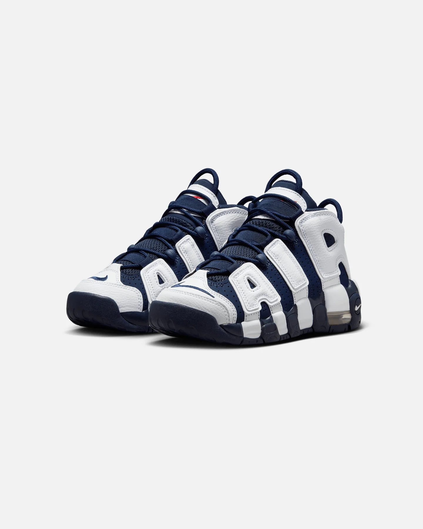Nike Kids' Air More Uptempo (GS) White/Midnight - Image 2