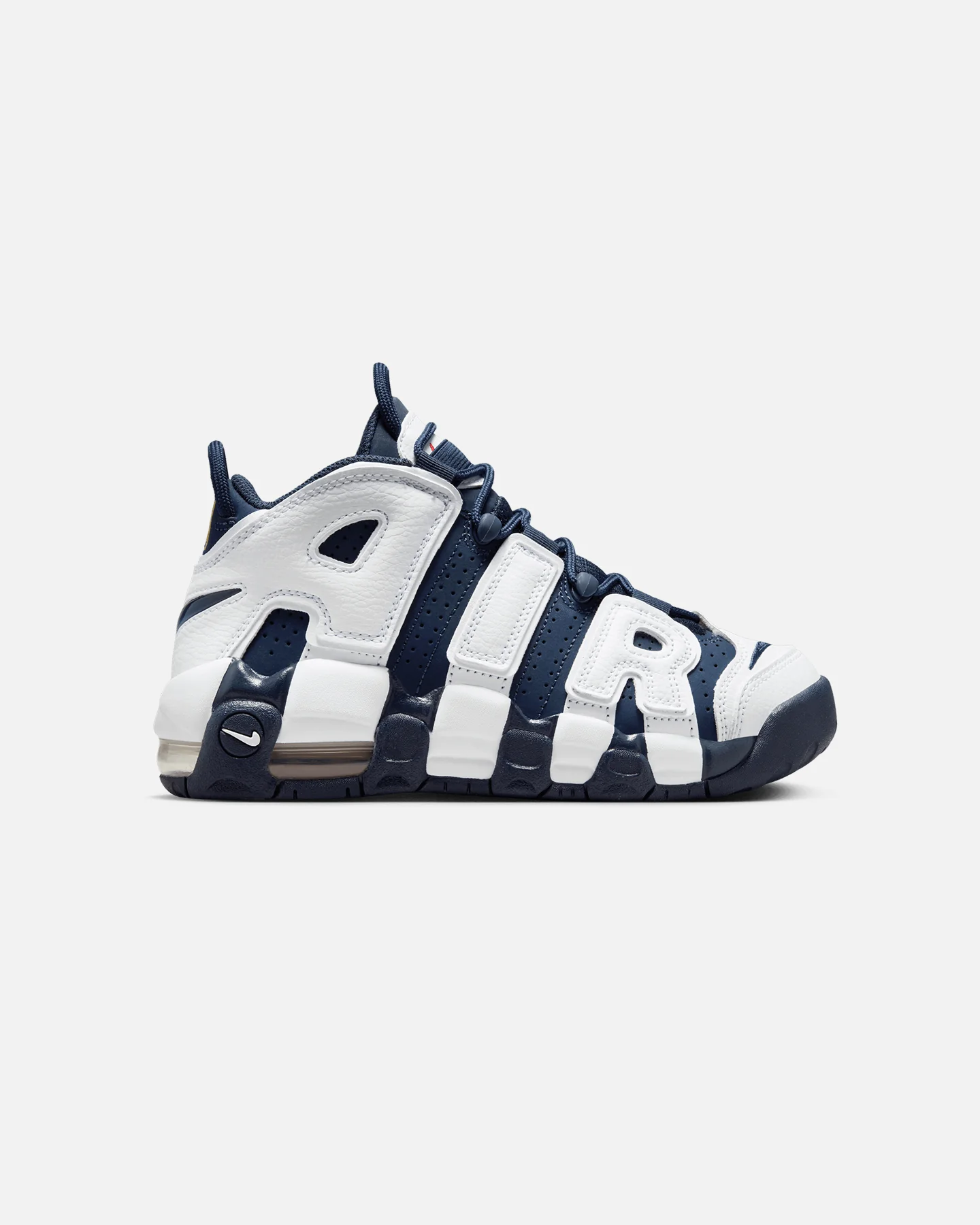 Nike Kids' Air More Uptempo (GS) White/Midnight - Image 4