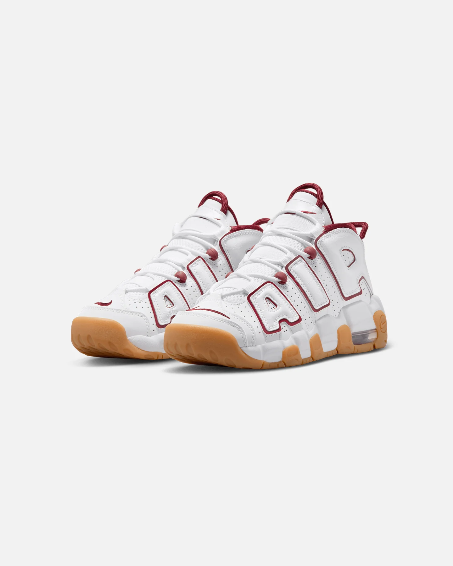 Nike Kids' Air More Uptempo (GS) White/Red - Image 2